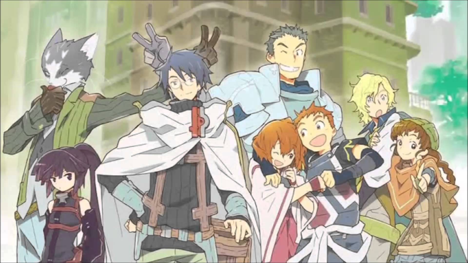 Log Horizon characters posing together HD Wallpaper