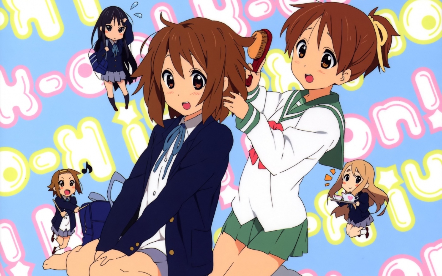 K-On! Ui Hirasawa Yui Hirasawa Mio Akiyama Ritsu Tainaka Tsumugi Kotobuki HD Wallpaper