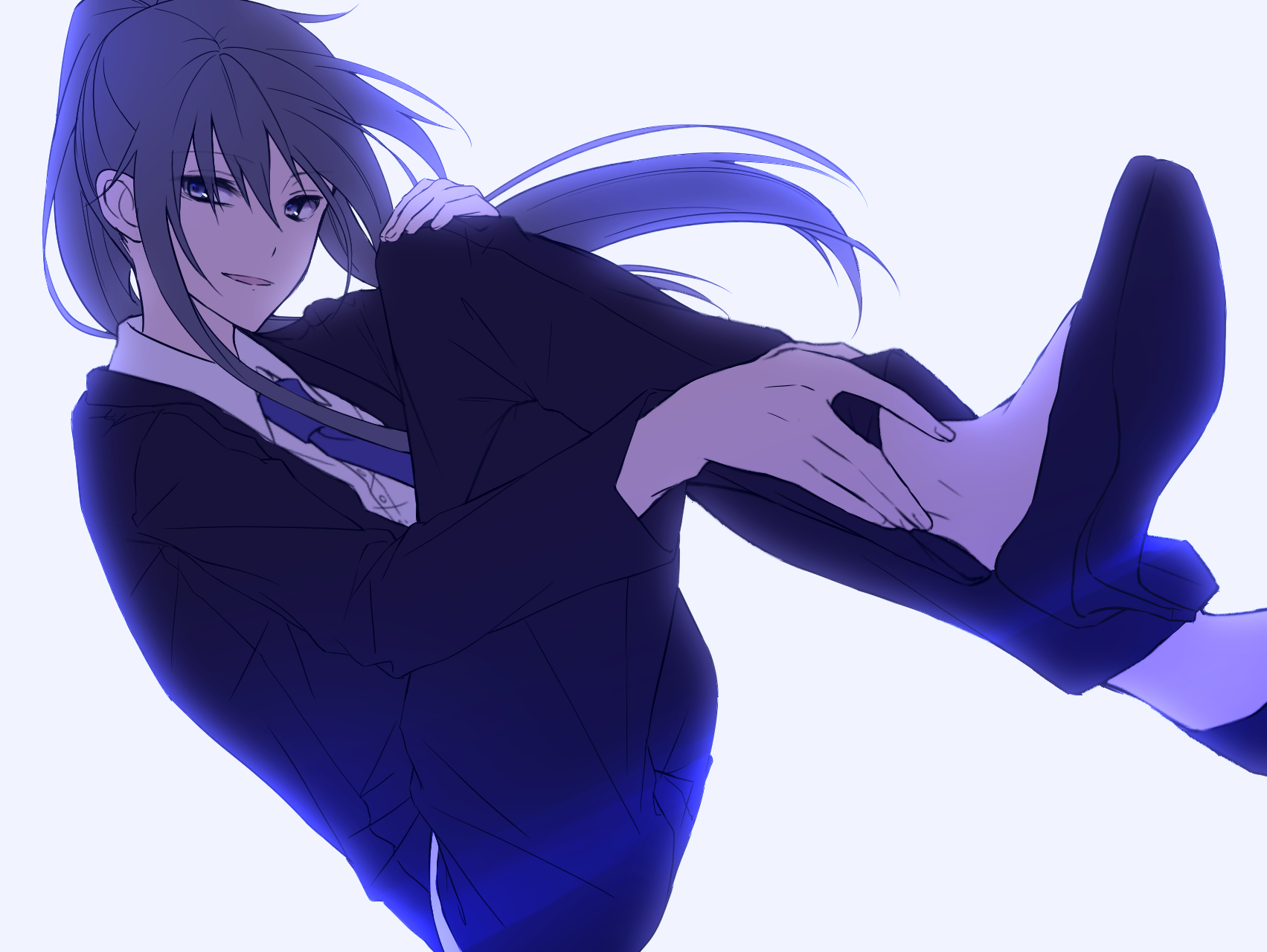 Tsubomi Kido in a suit HD Wallpaper