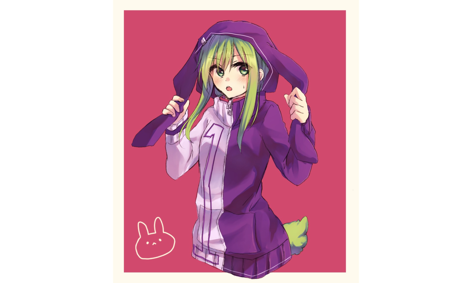 Tsubomi Kido in a bunny hoodie HD Wallpaper
