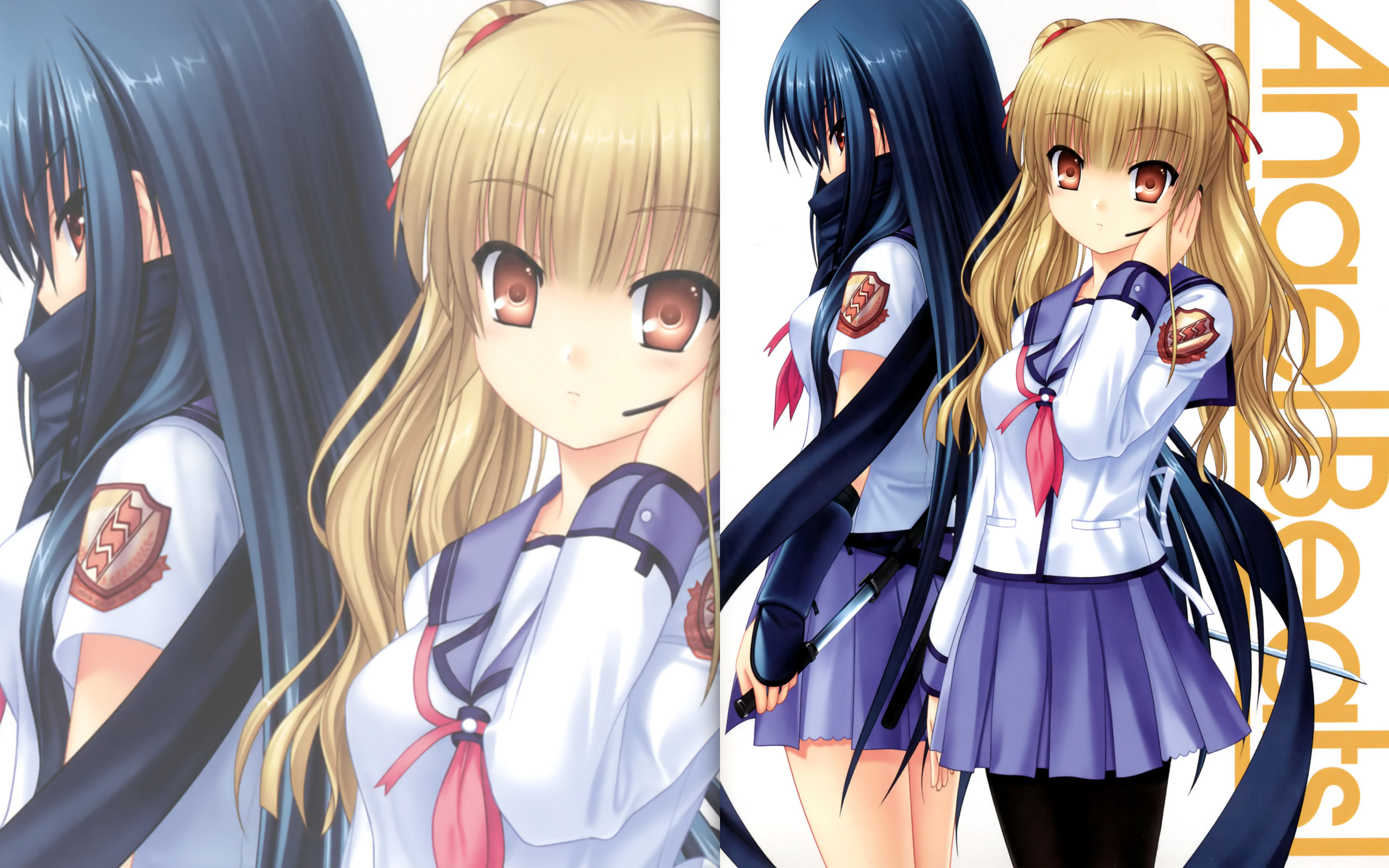 Yusa from Angel Beats! with Kanade Tachibana HD Wallpaper