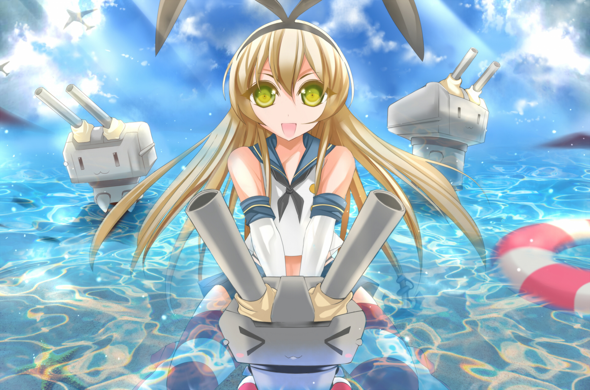 Rensouhou-chan from Kantai Collection HD Wallpaper