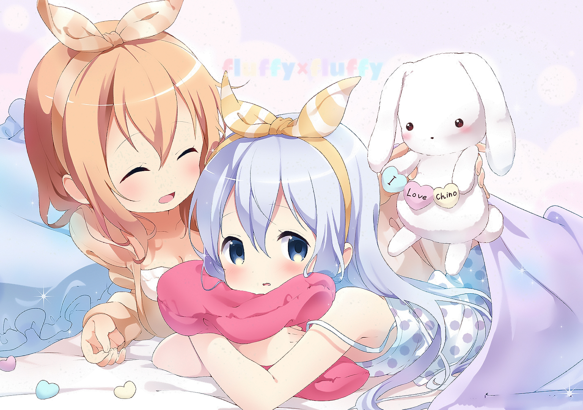 Chino Kafu and Cocoa Hoto from Is the Order a Rabbit? HD Wallpaper
