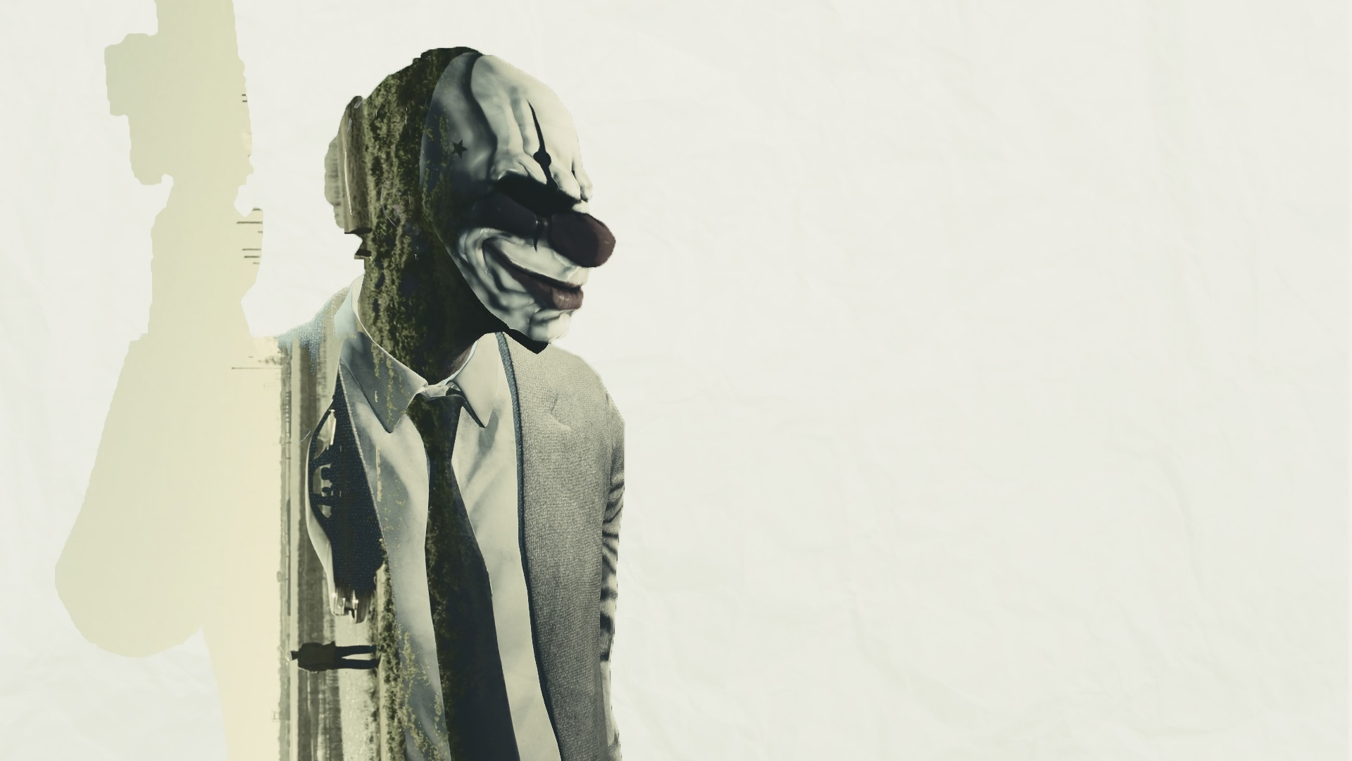 Chains from Payday wearing a clown mask HD Wallpaper