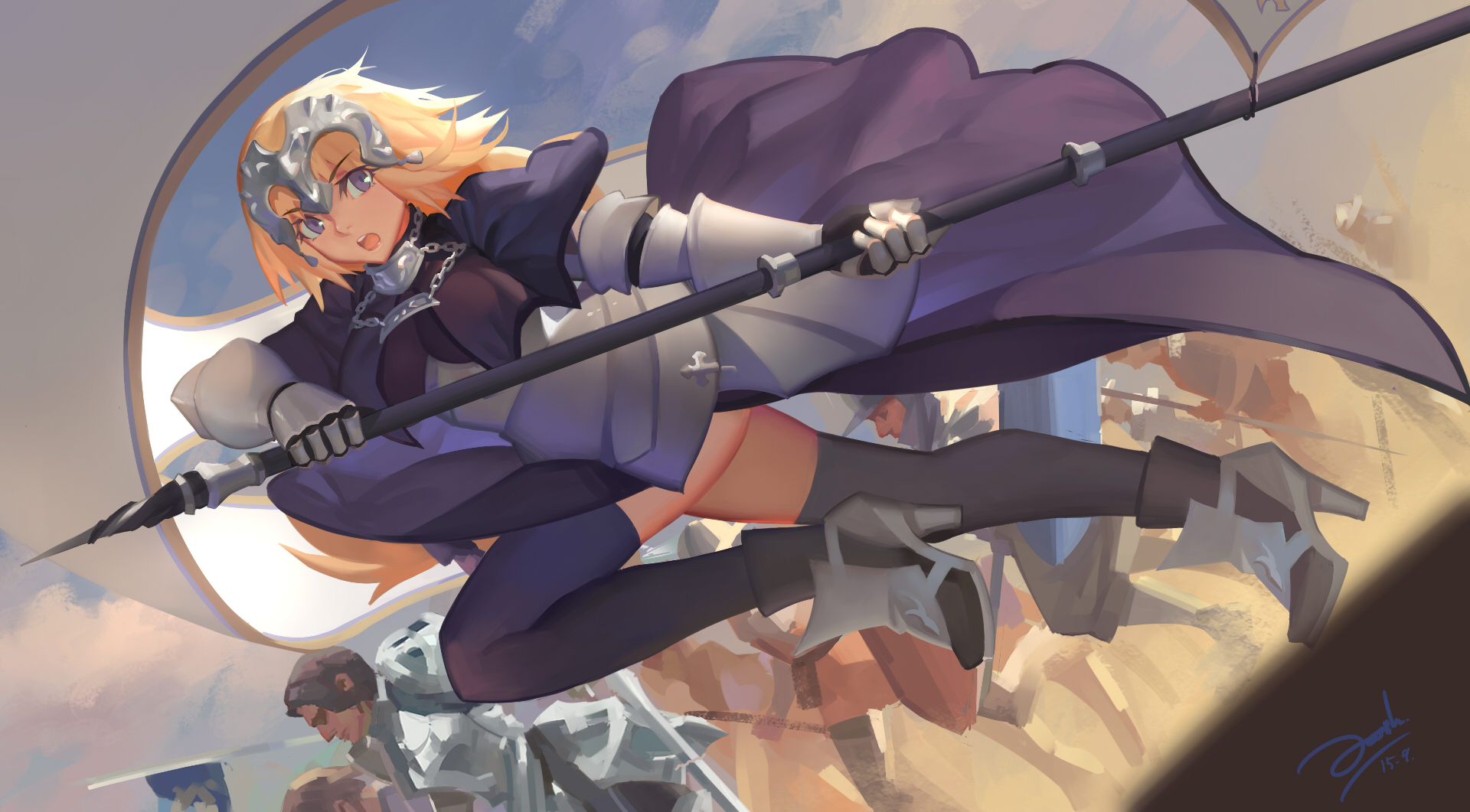Jeanne d'Arc from Fate/Grand Order HD Wallpaper