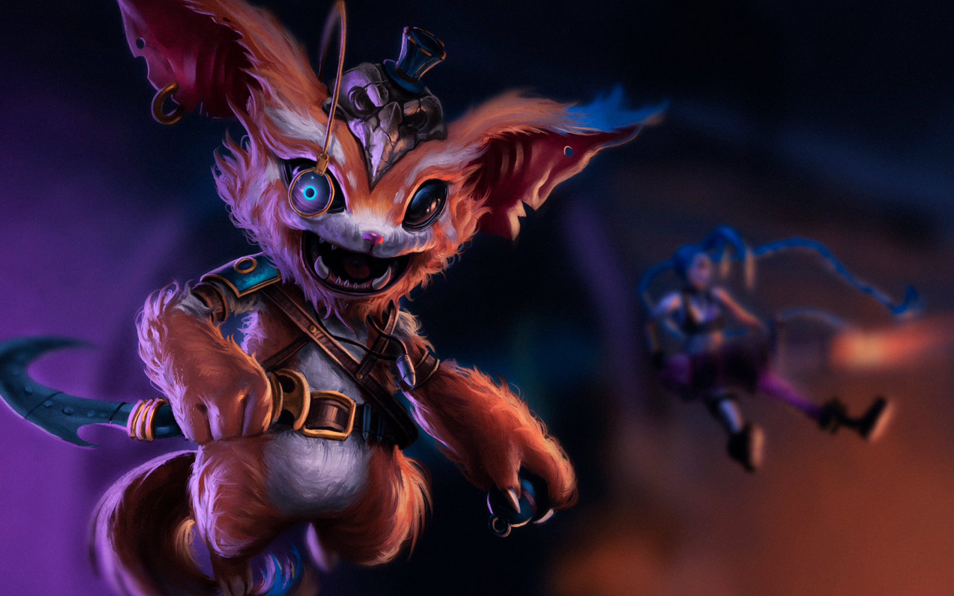 Gnar from League of Legends HD Wallpaper