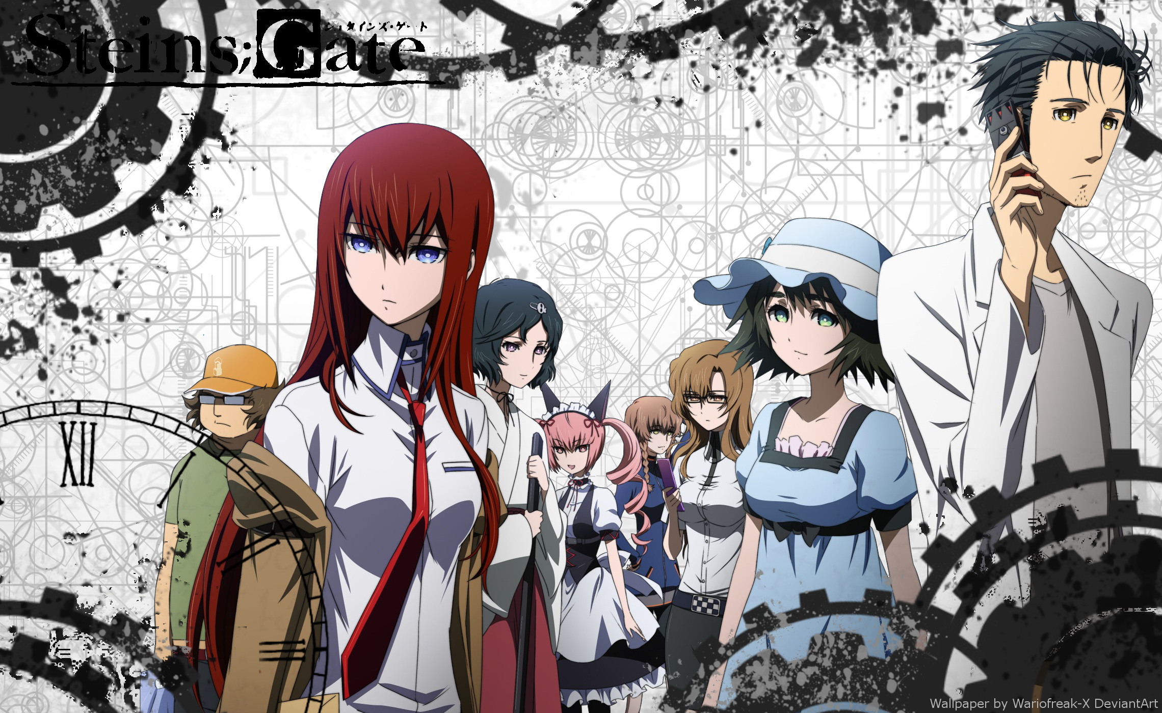 Steins;Gate characters with Suzuha Amane HD Wallpaper