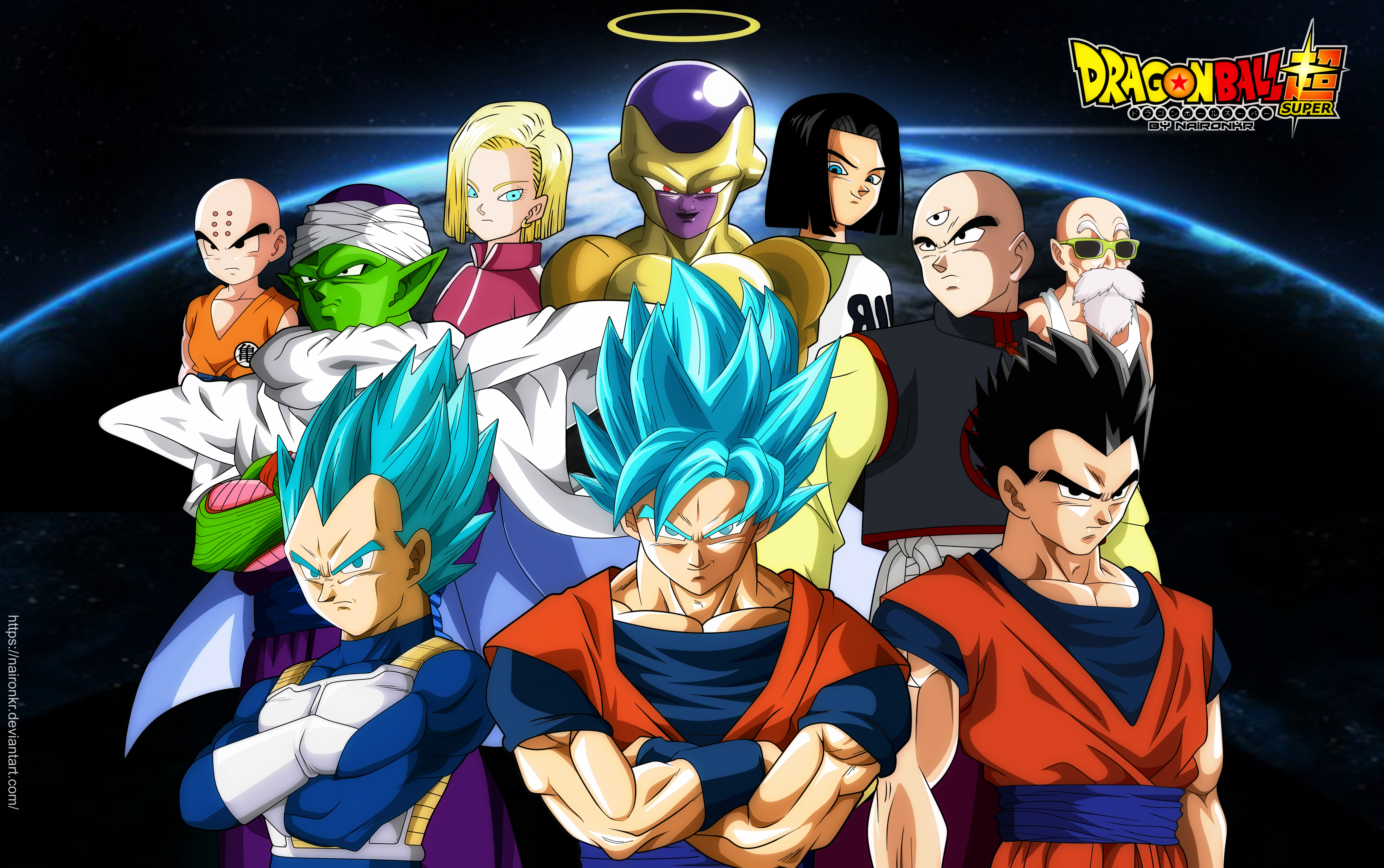 Dragon Ball Super characters group portrait HD Wallpaper