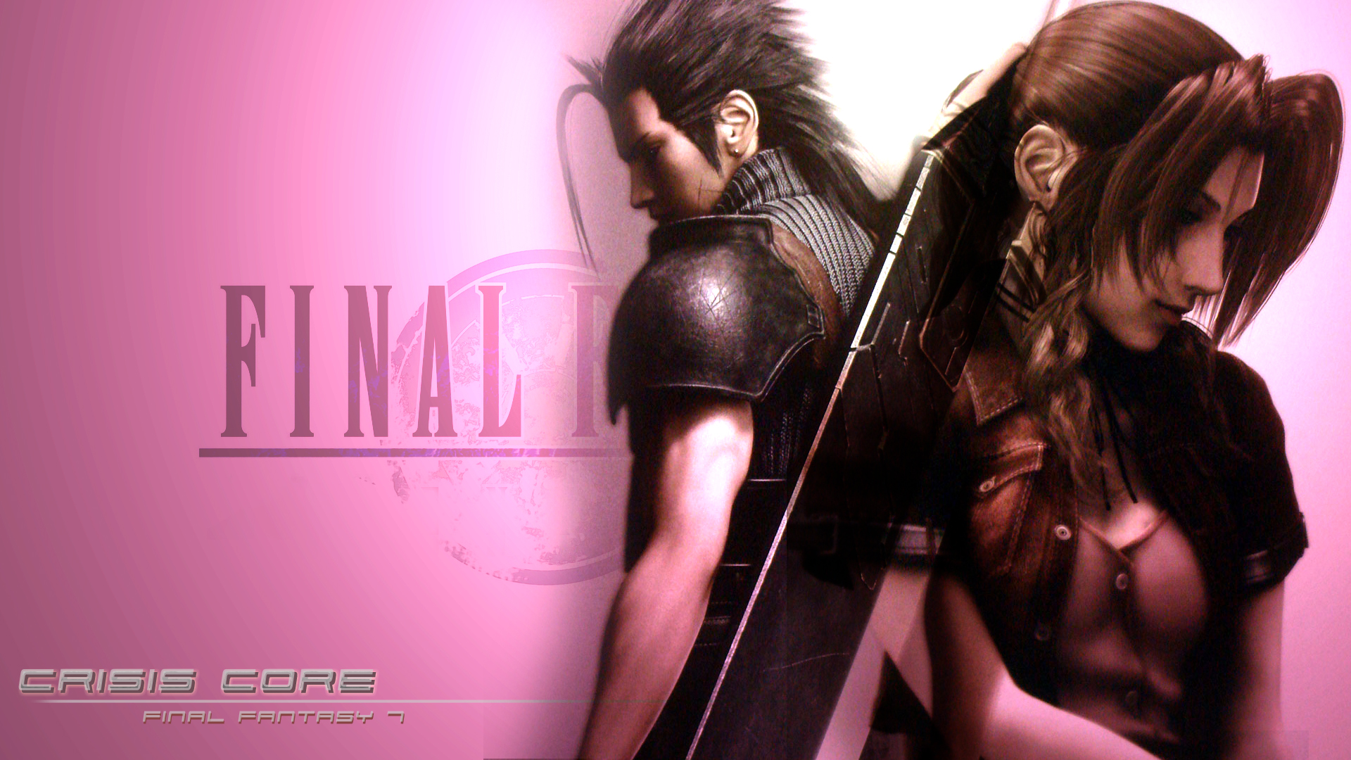 Aerith Gainsborough and Zack Fair from Final Fantasy VII HD Wallpaper
