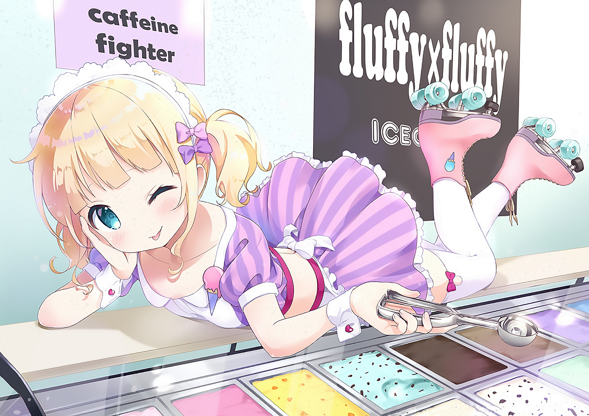 Sharo Kirima from Is the Order a Rabbit? with ice cream HD Wallpaper