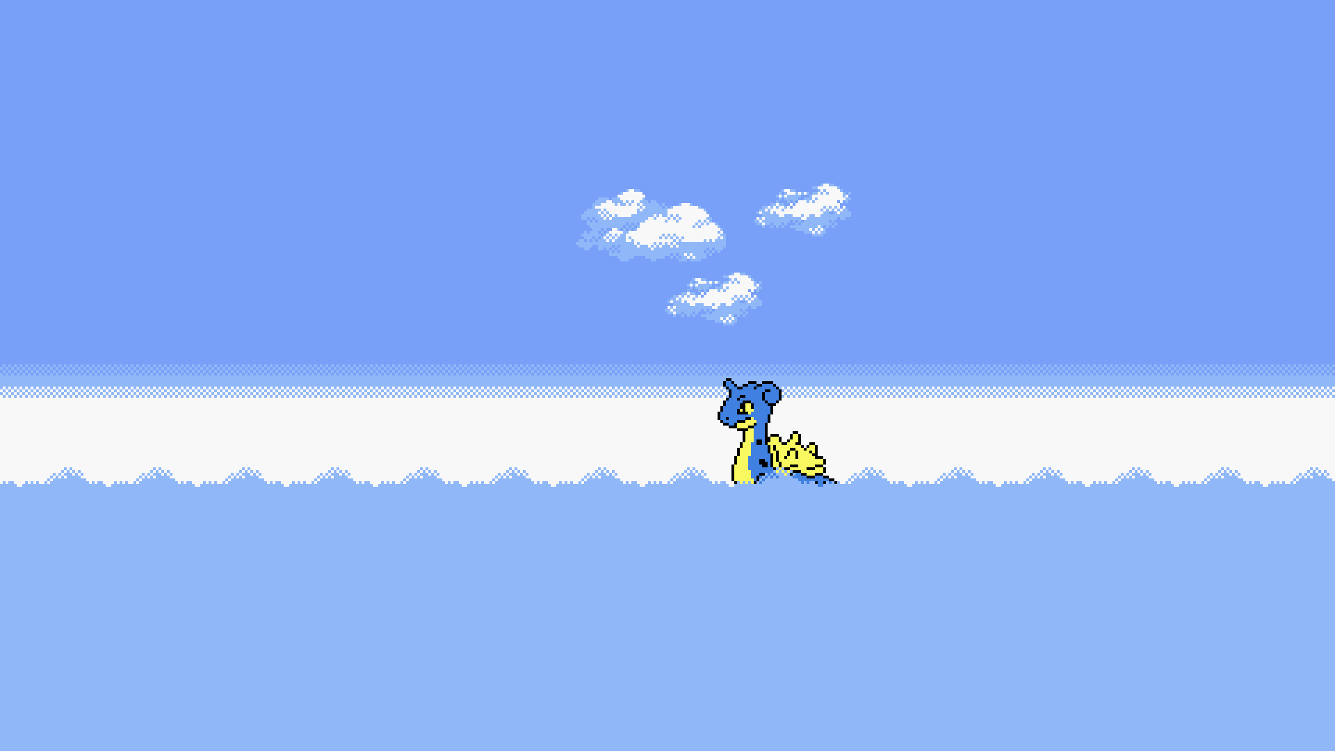 Lapras from Pokemon in water HD Wallpaper