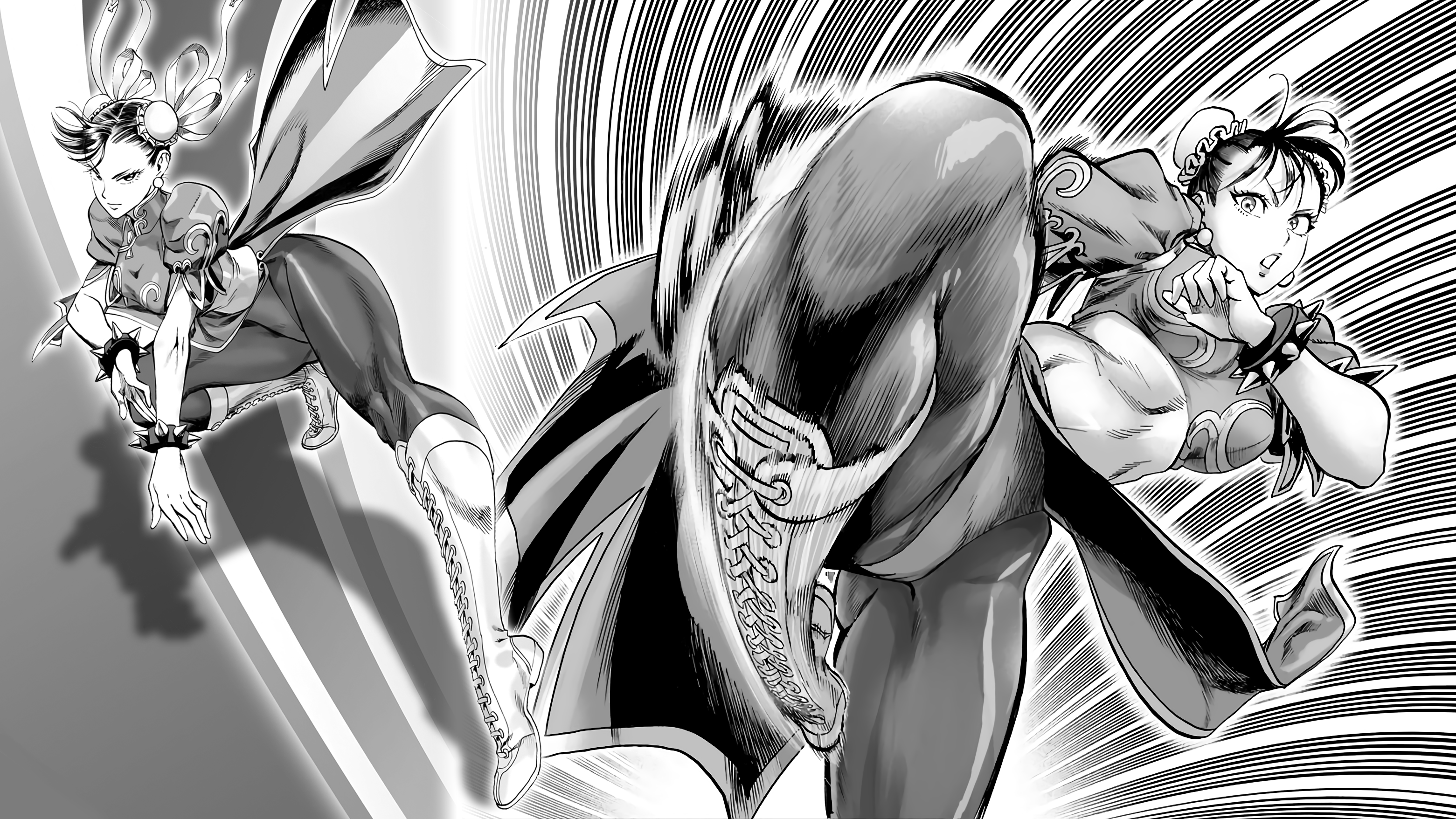 Chun-Li from Street Fighter in action HD Wallpaper