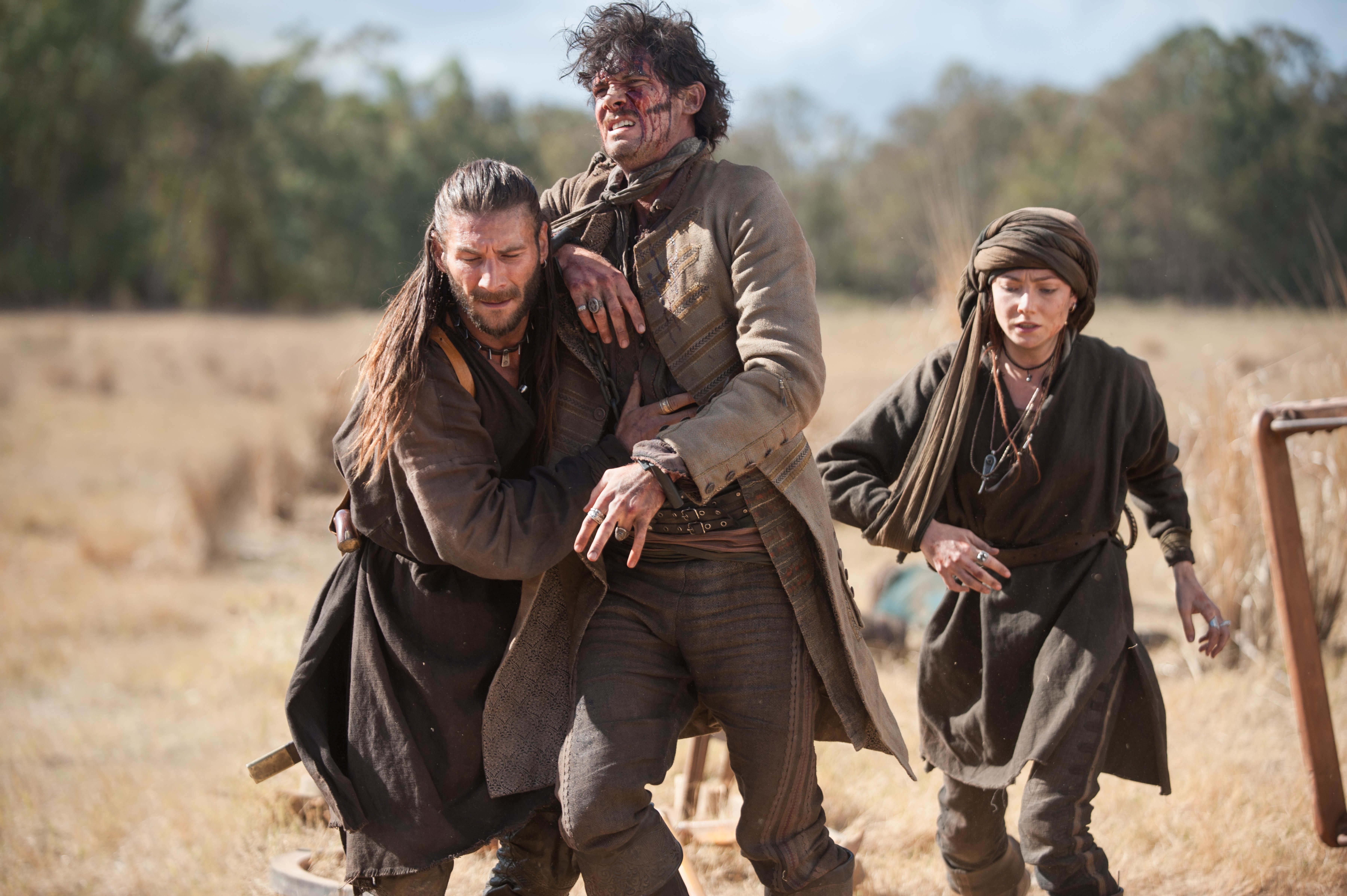 Jack Rackham and companions in a field HD Wallpaper