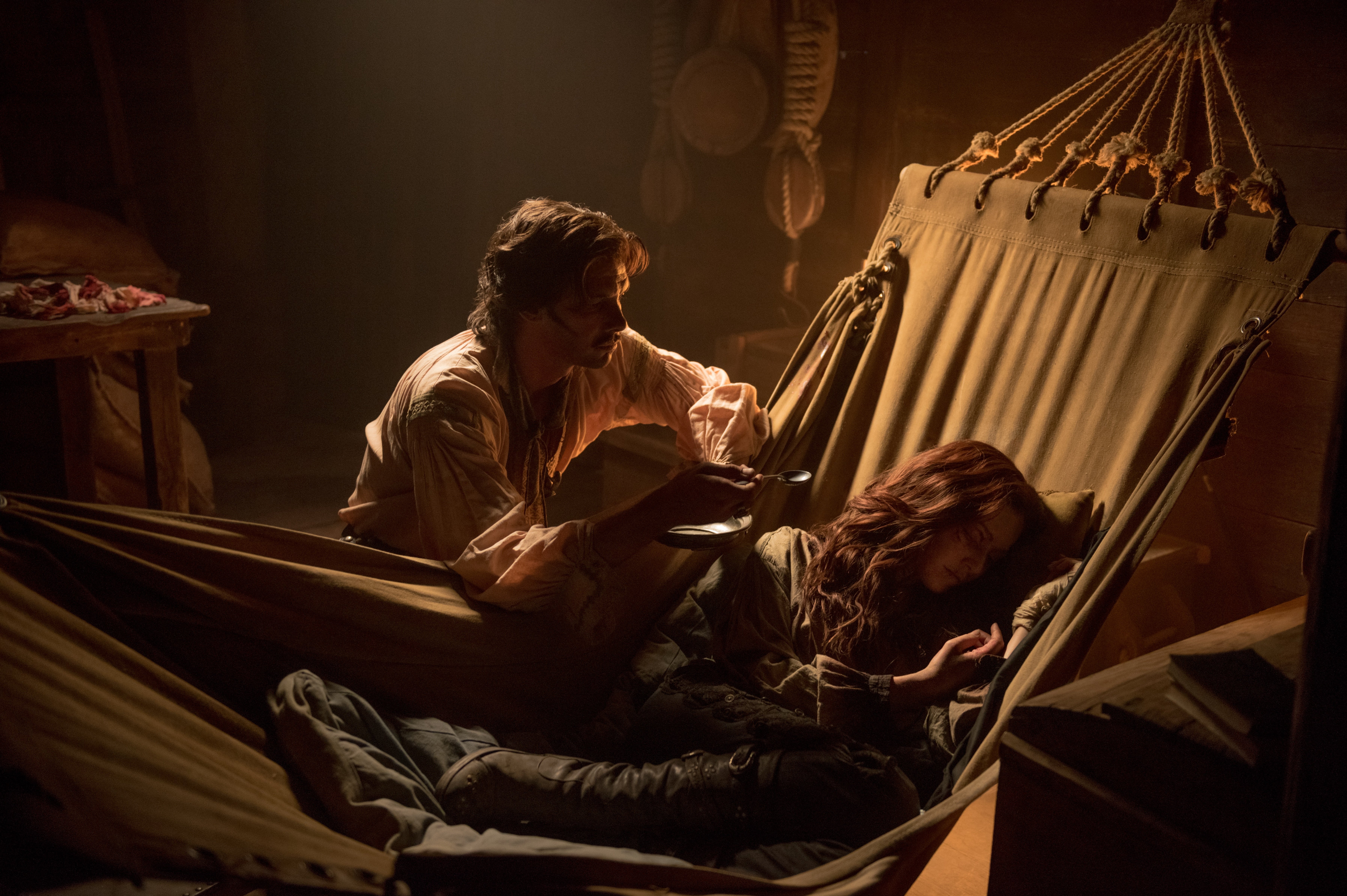 Jack Rackham in a hammock HD Wallpaper