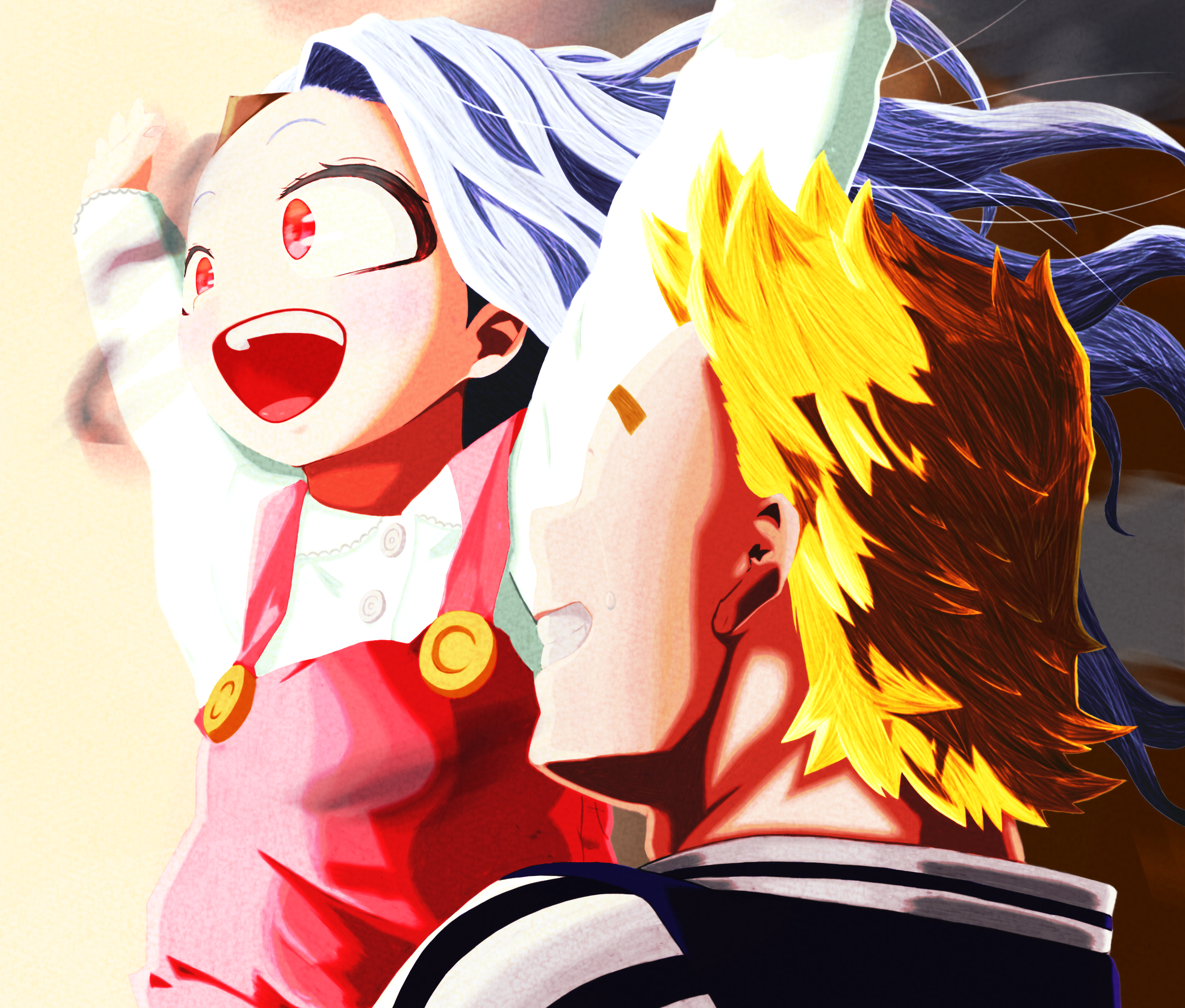 Eri and Mirio Togata from My Hero Academia HD Wallpaper