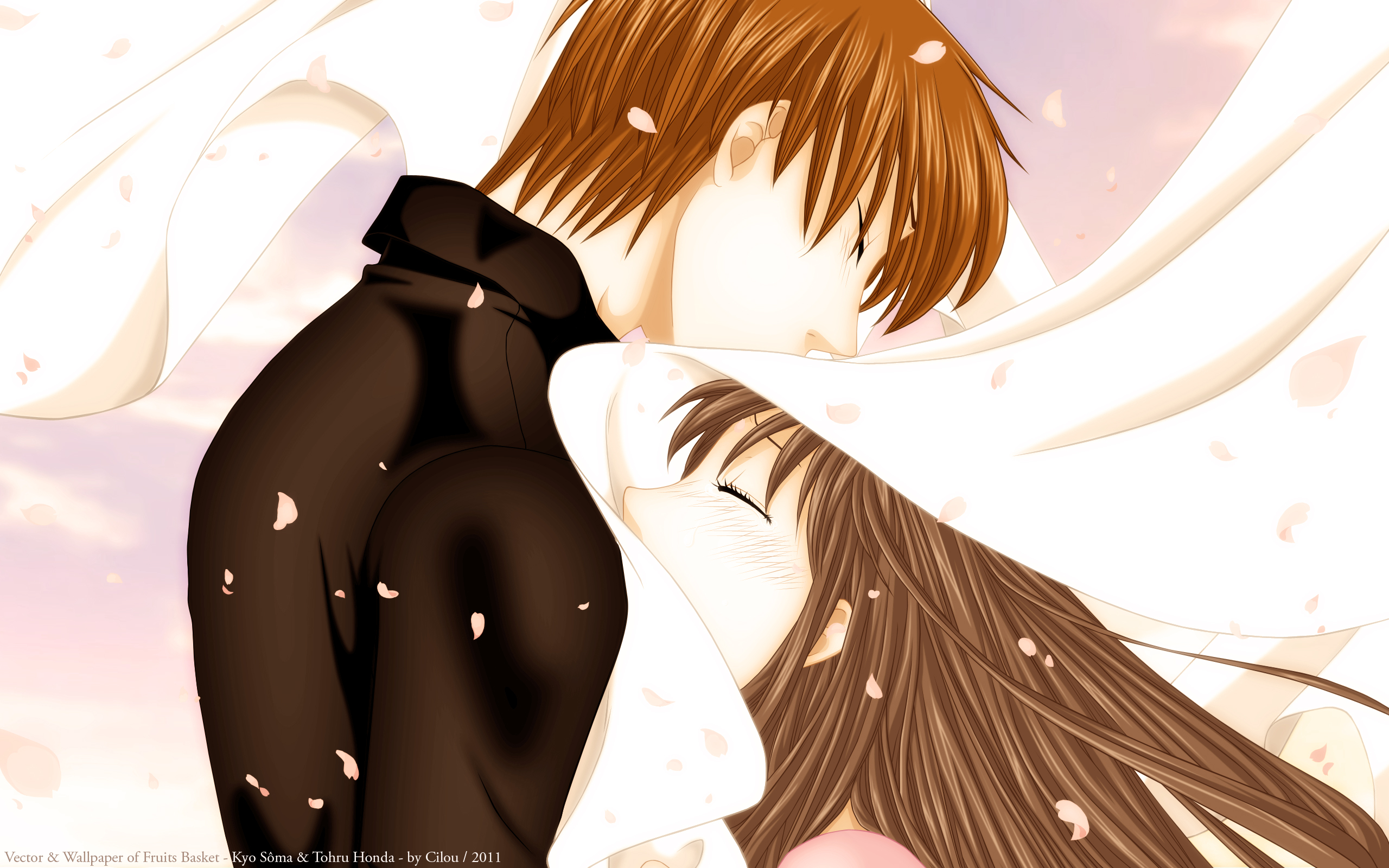 Kyo Sohma and Tohru Honda from Fruits Basket HD Wallpaper