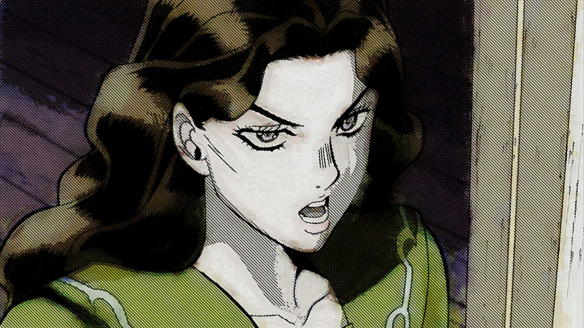 Yukako Yamagishi from JoJo's Bizarre Adventure HD Wallpaper