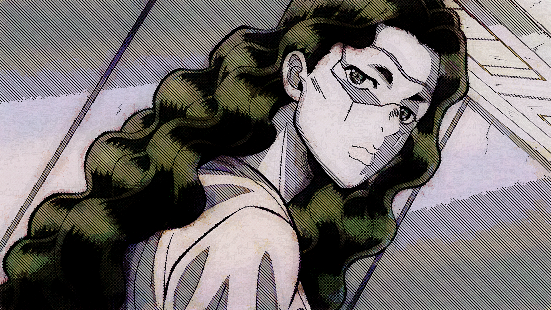 Yukako Yamagishi from JoJo's Bizarre Adventure HD Wallpaper