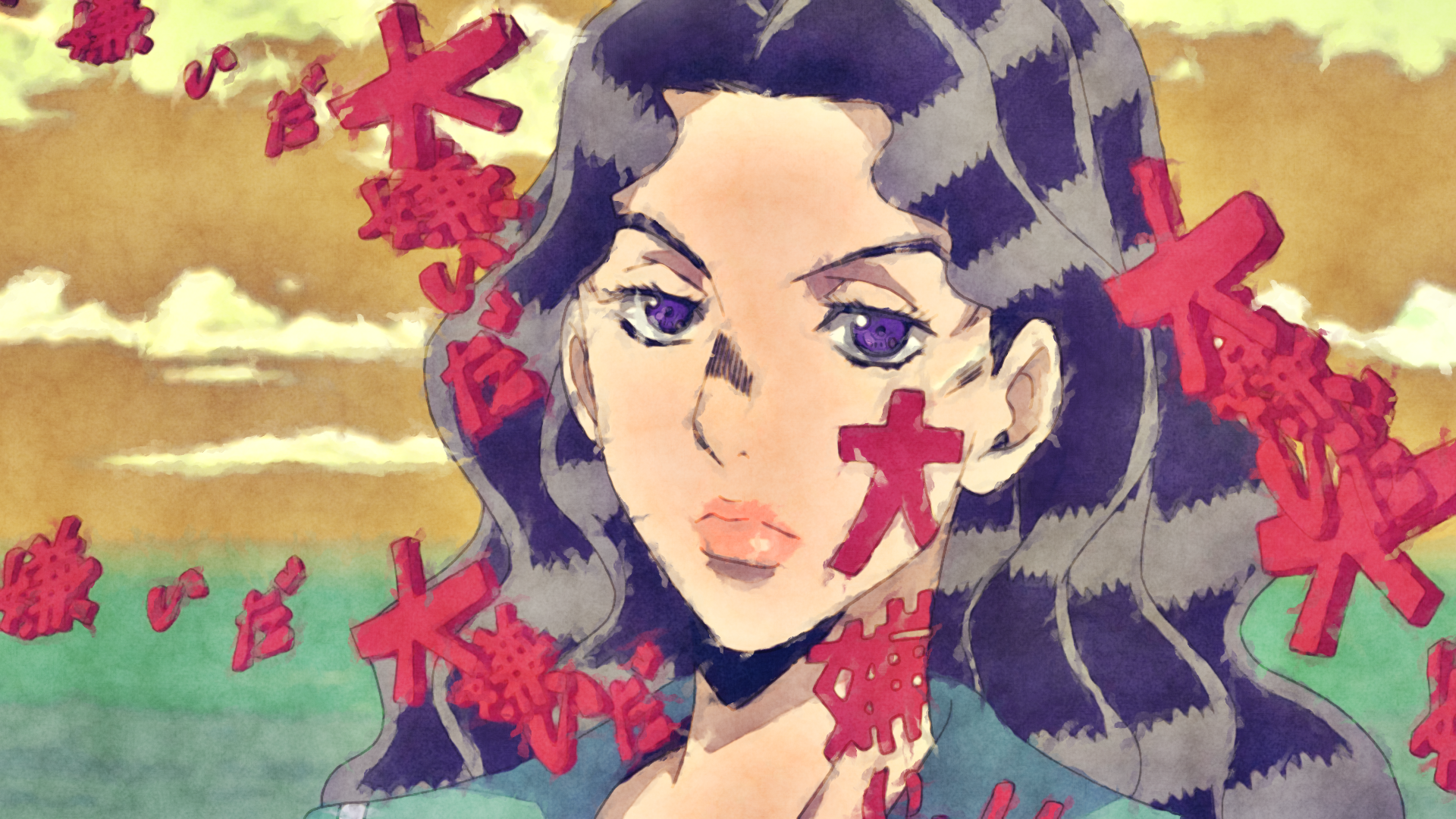 Yukako Yamagishi from JoJo's Bizarre Adventure HD Wallpaper