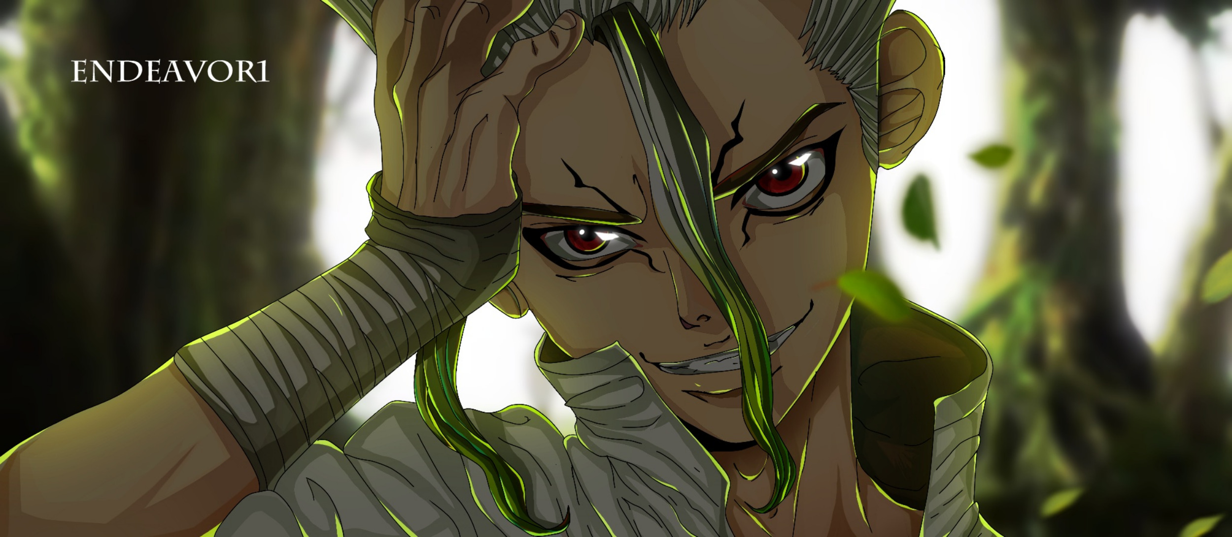 Senku Ishigami from Dr. Stone HD Wallpaper