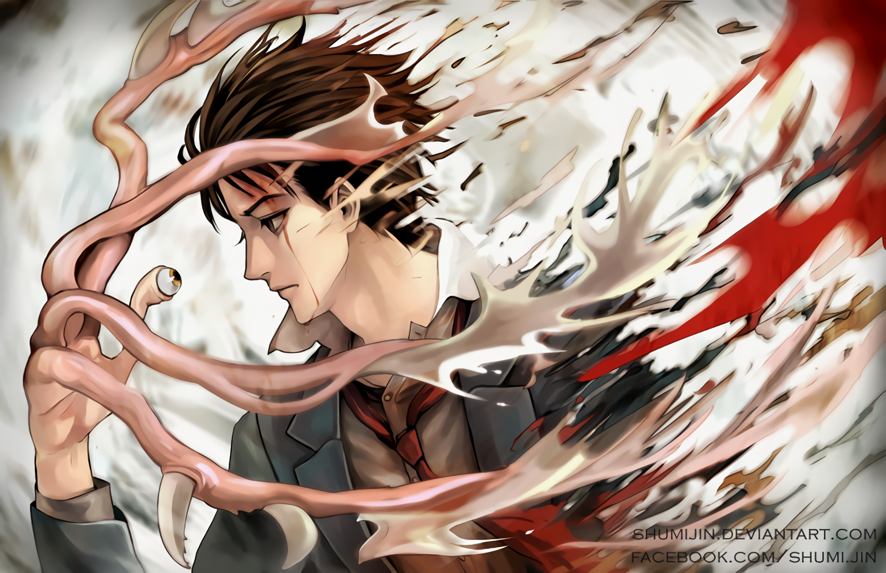 Shinichi Izumi from Parasyte HD Wallpaper