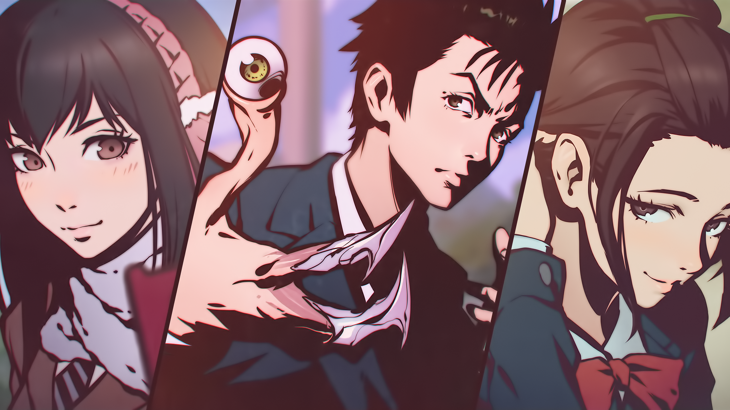 Shinichi Izumi and allies from Parasyte HD Wallpaper