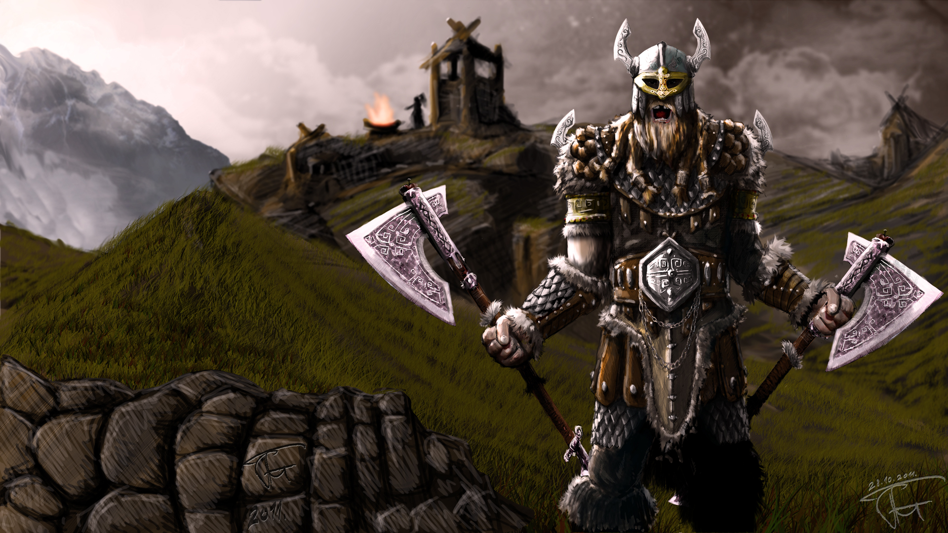 Olaf the Viking from League of Legends HD Wallpaper