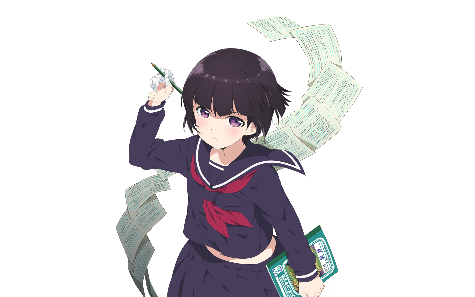 Senju Muramasa holding a pencil and papers HD Wallpaper