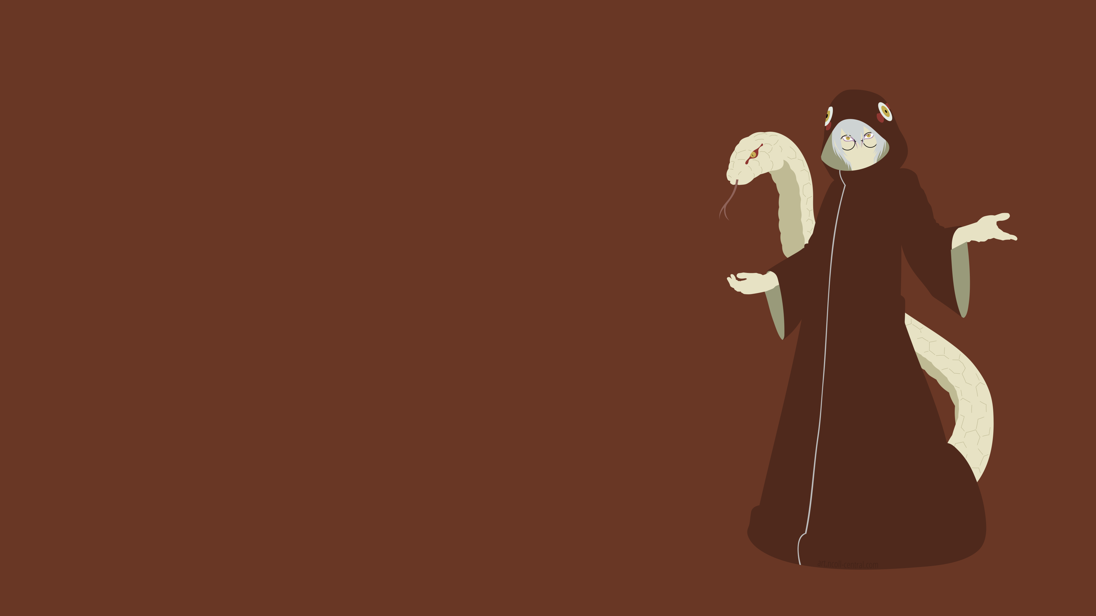 Kabuto Yakushi with Snake from Naruto HD Wallpaper