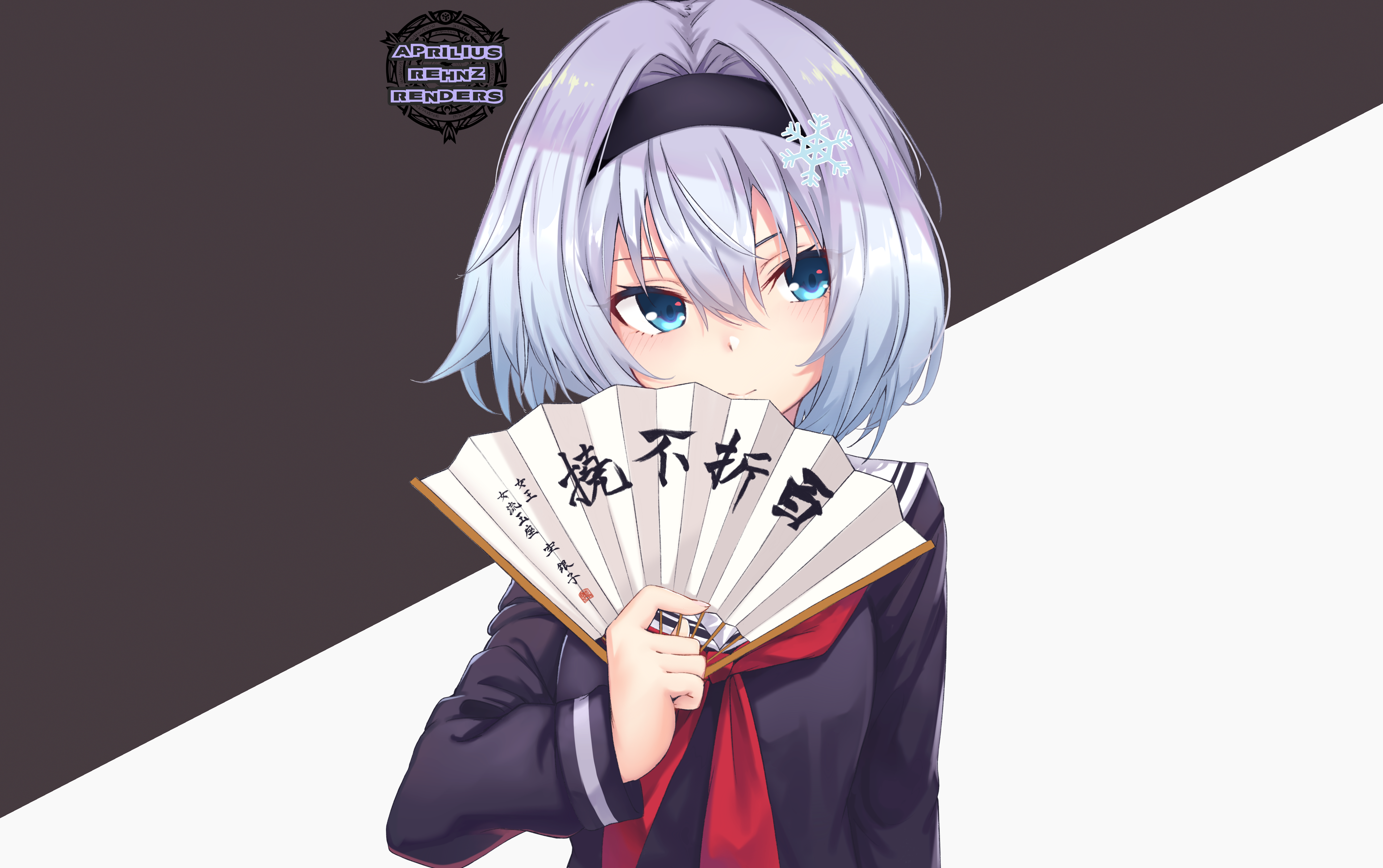Ginko Sora holding a fan HD Wallpaper