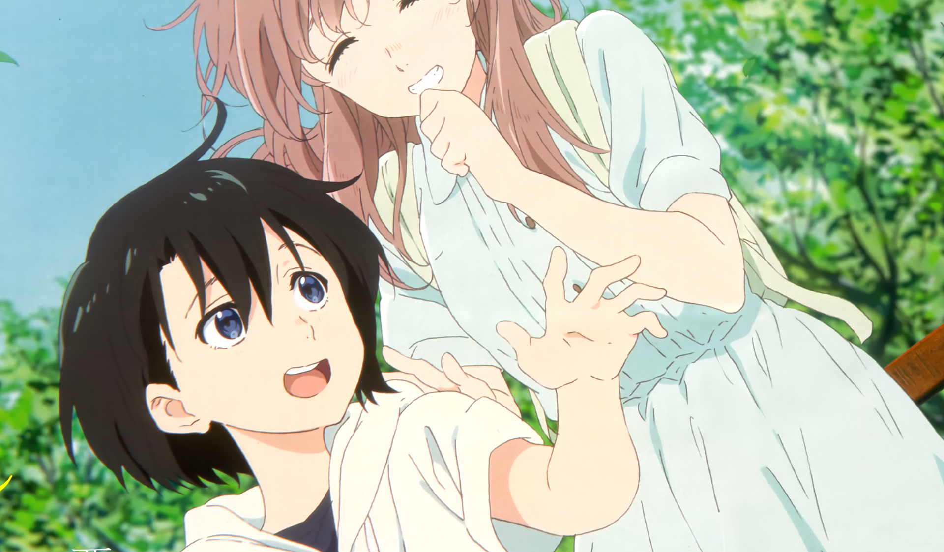 Shoya Ishida and Shoko Nishimiya from Koe no Katachi HD Wallpaper
