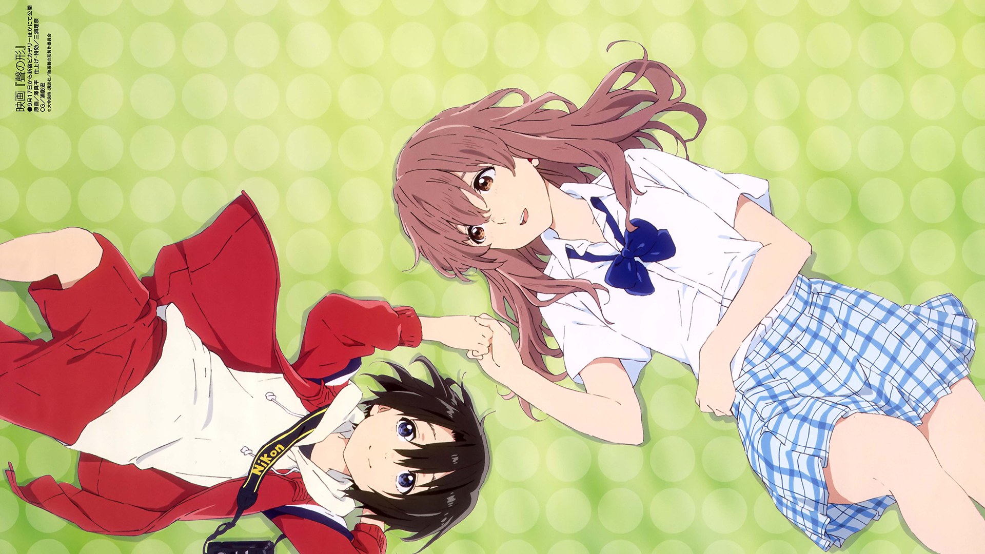 Shoya Ishida and Shouko Nishimiya from Koe no Katachi HD Wallpaper