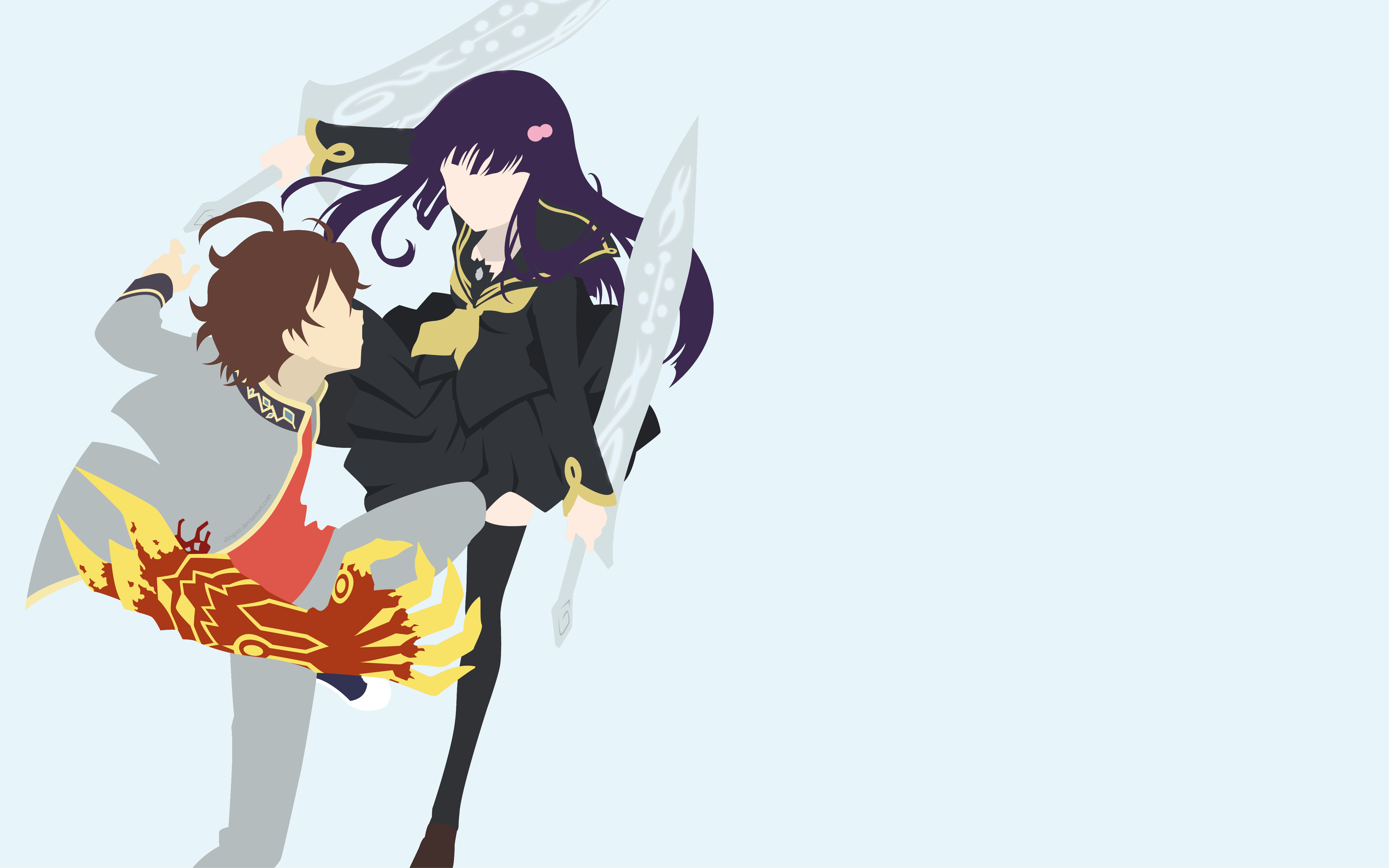 Benio Adashino and Rokuro Enmado from Twin Star Exorcists HD Wallpaper