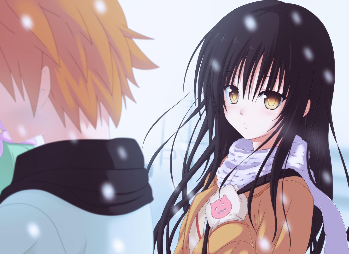 Yui Kotegawa in the Snow HD Wallpaper