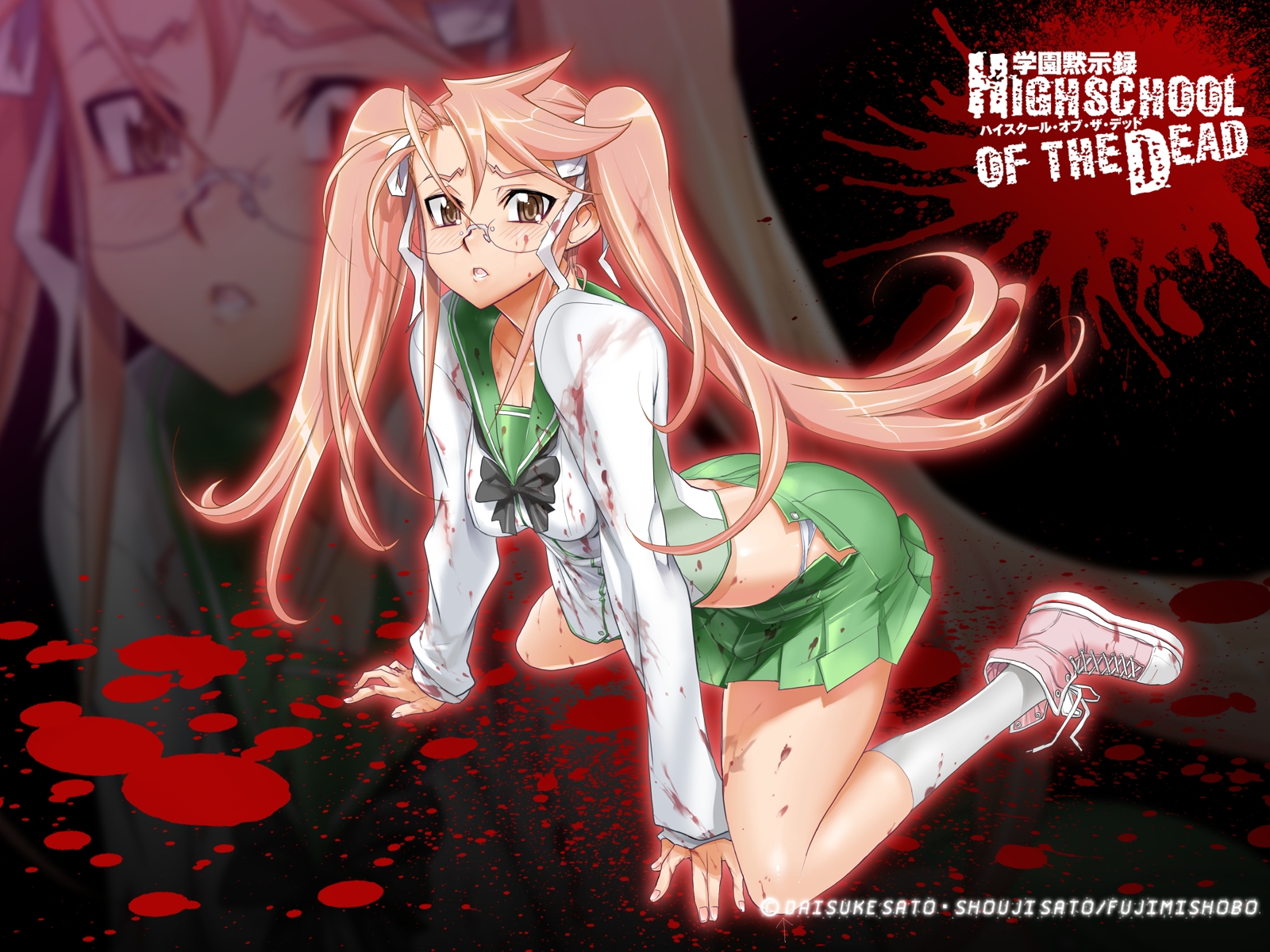 Saya Takagi from Highschool of the Dead HD Wallpaper