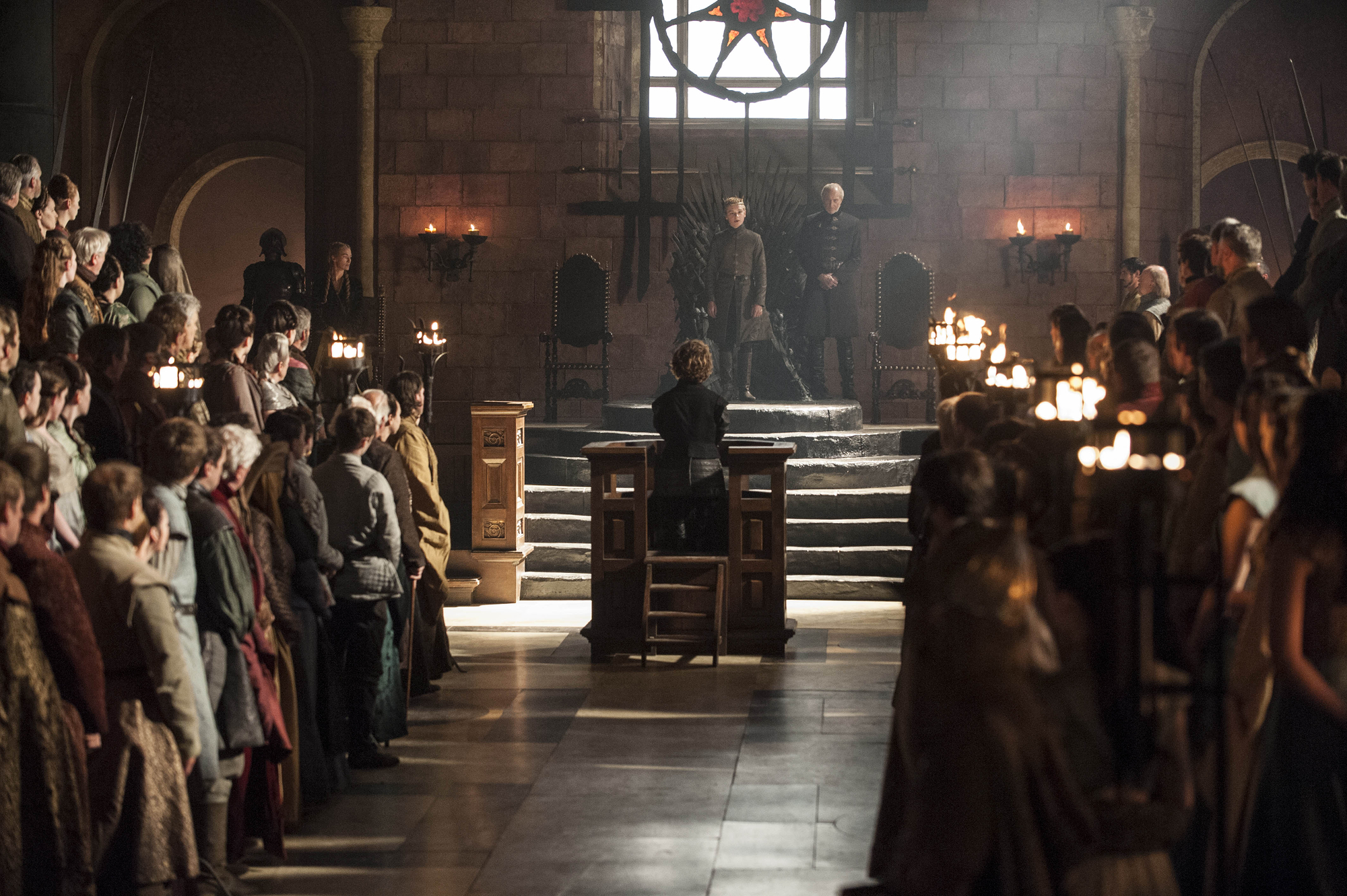 Tommen Baratheon in the throne room HD Wallpaper