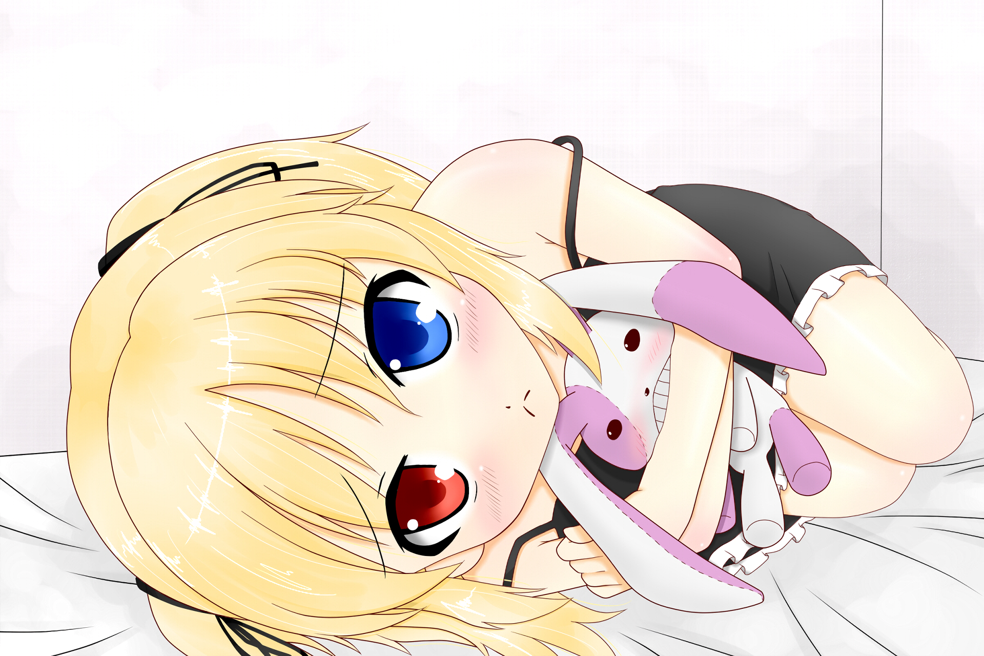 Kobato Hasegawa with a stuffed toy HD Wallpaper