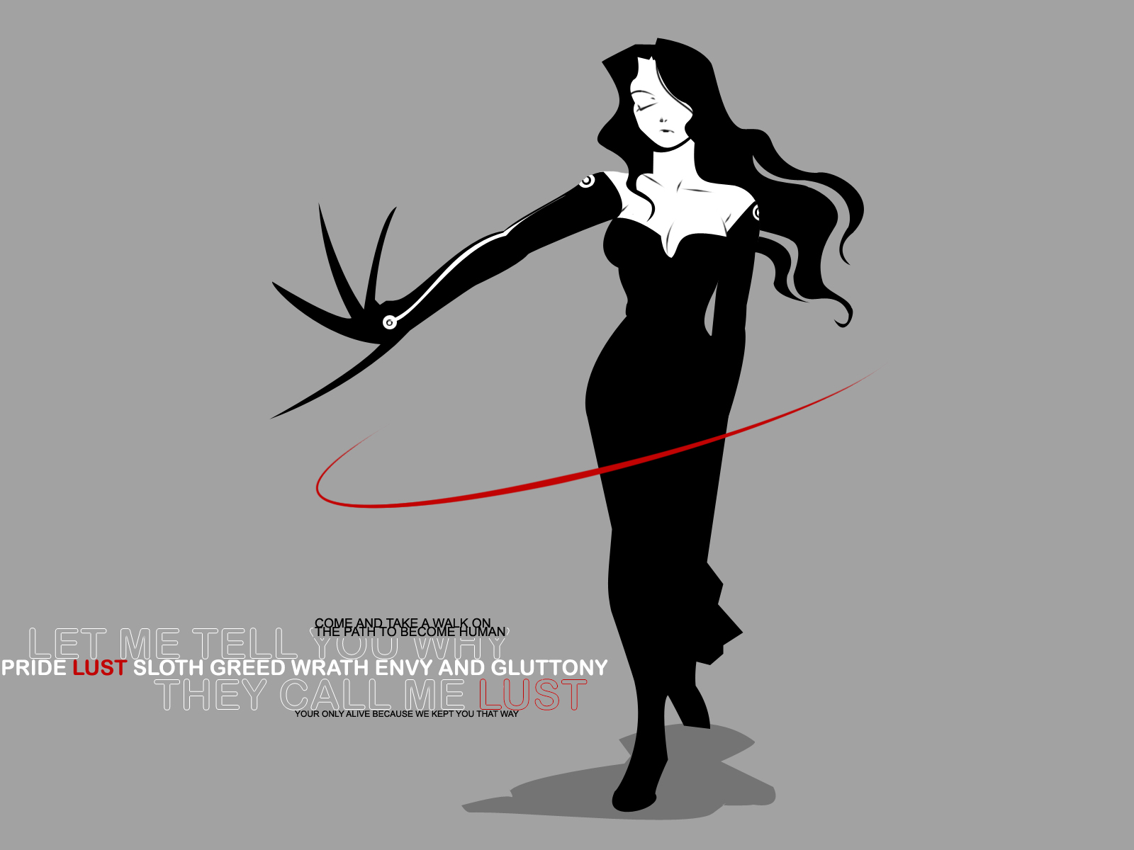 Lust from Fullmetal Alchemist HD Wallpaper