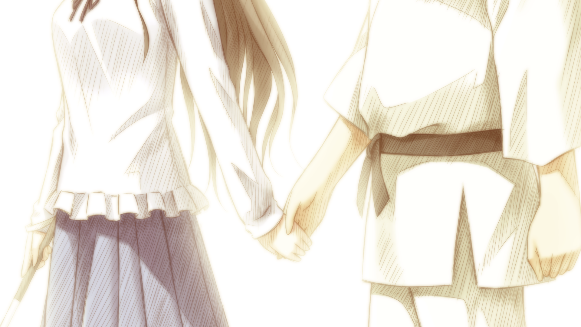Yuri Nakamura and Otonashi from Angel Beats! HD Wallpaper