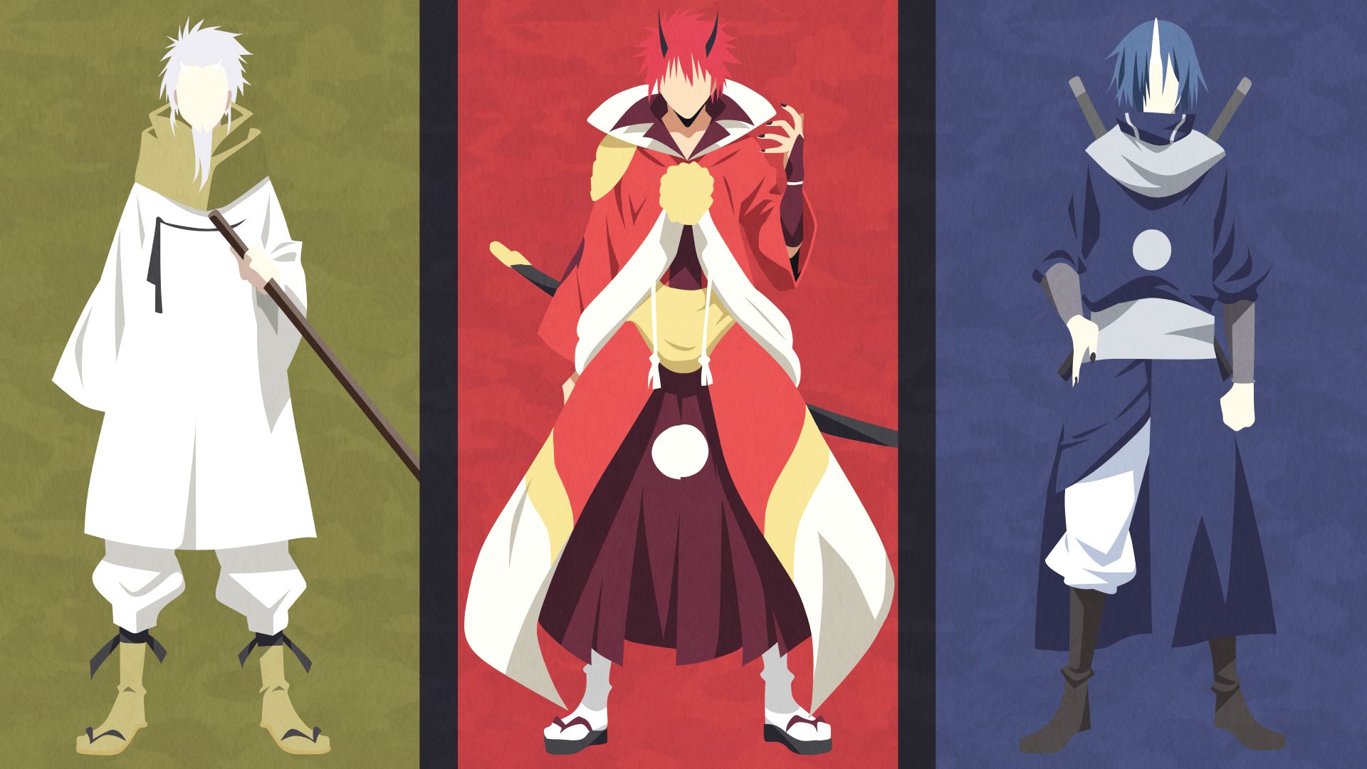 Three characters from That Time I Got Reincarnated as a Slime HD Wallpaper