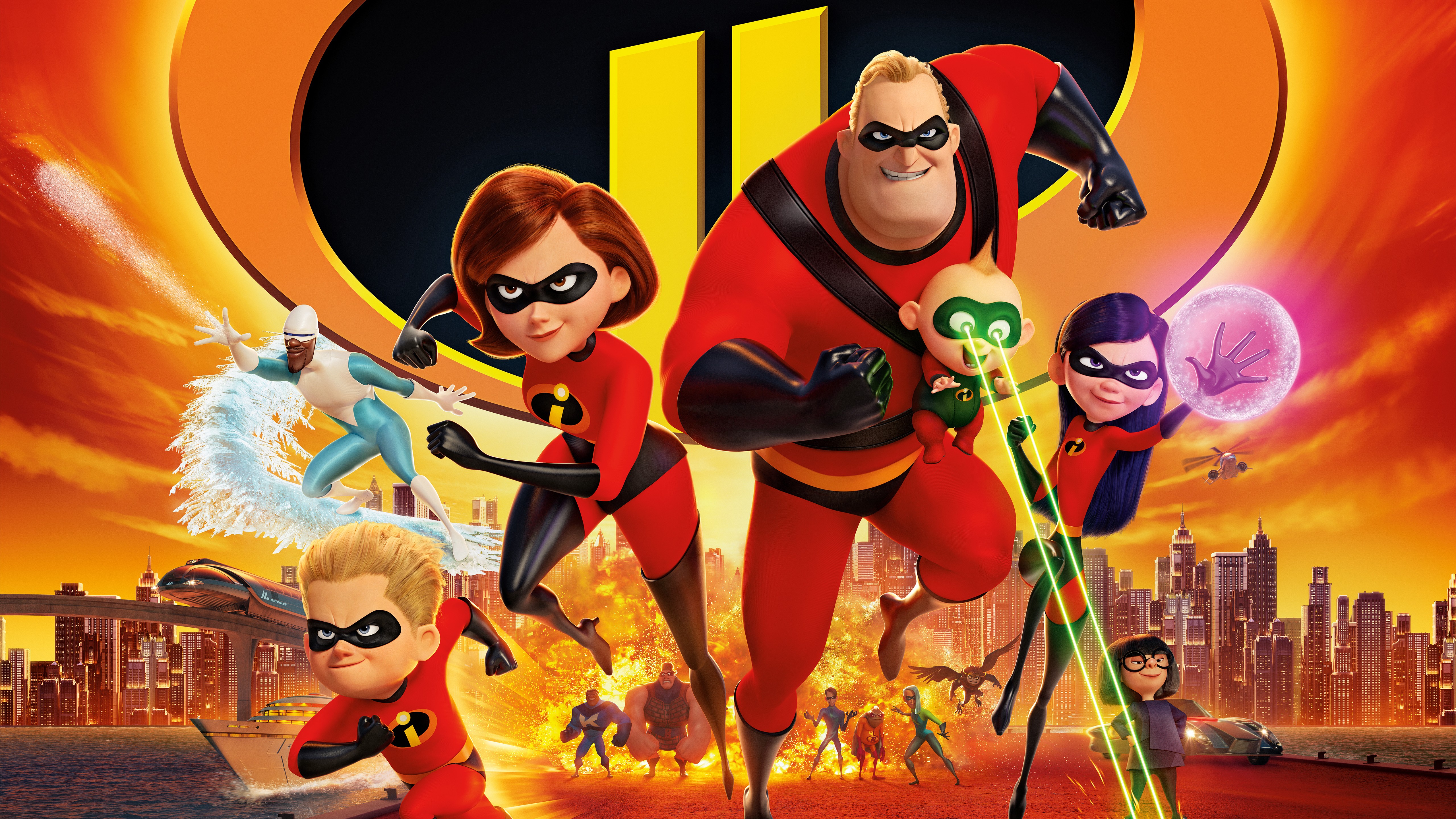 The Incredibles Family from Disney Pixar HD Wallpaper