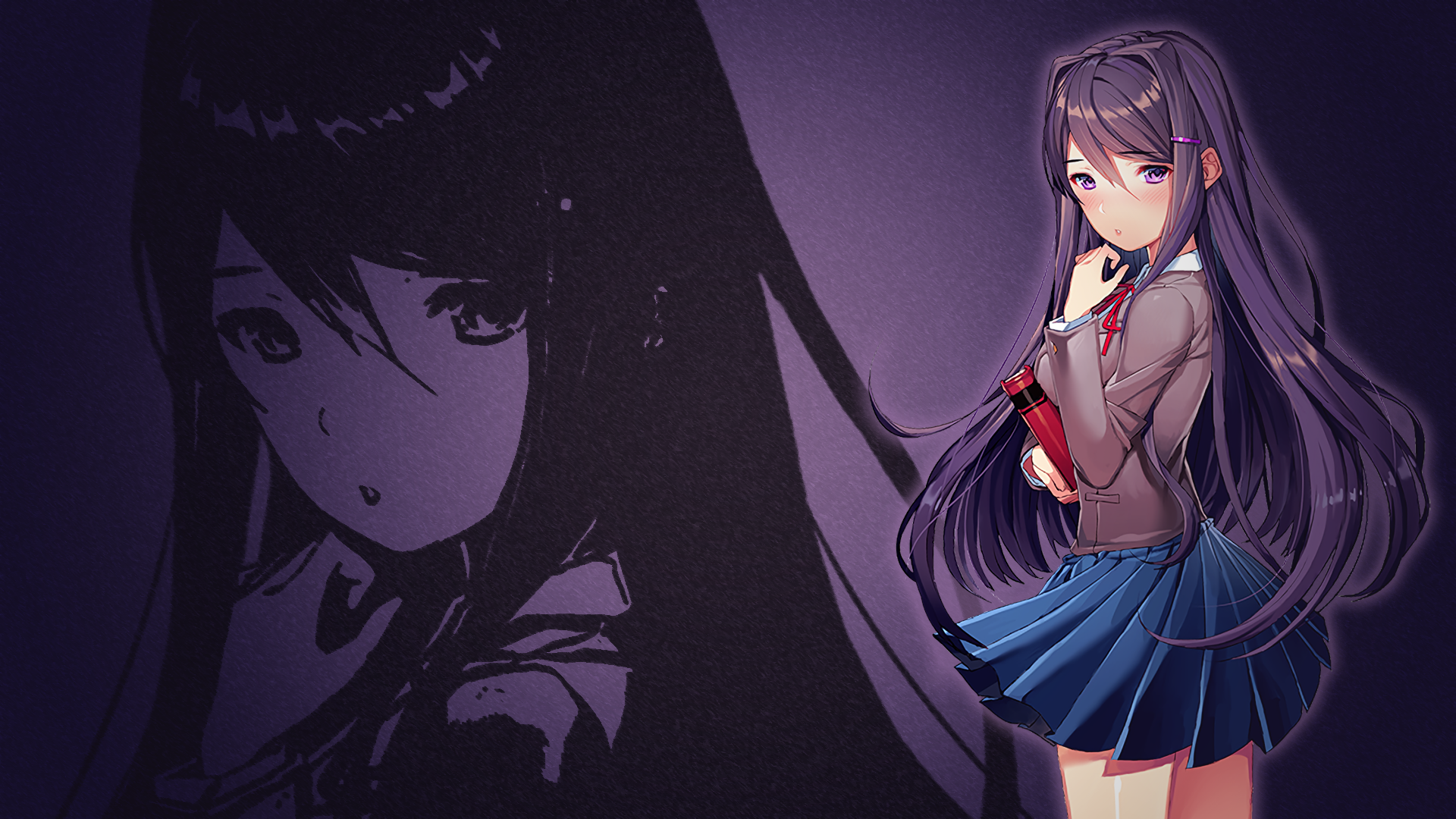 Yuri from Doki Doki Literature Club! HD Wallpaper