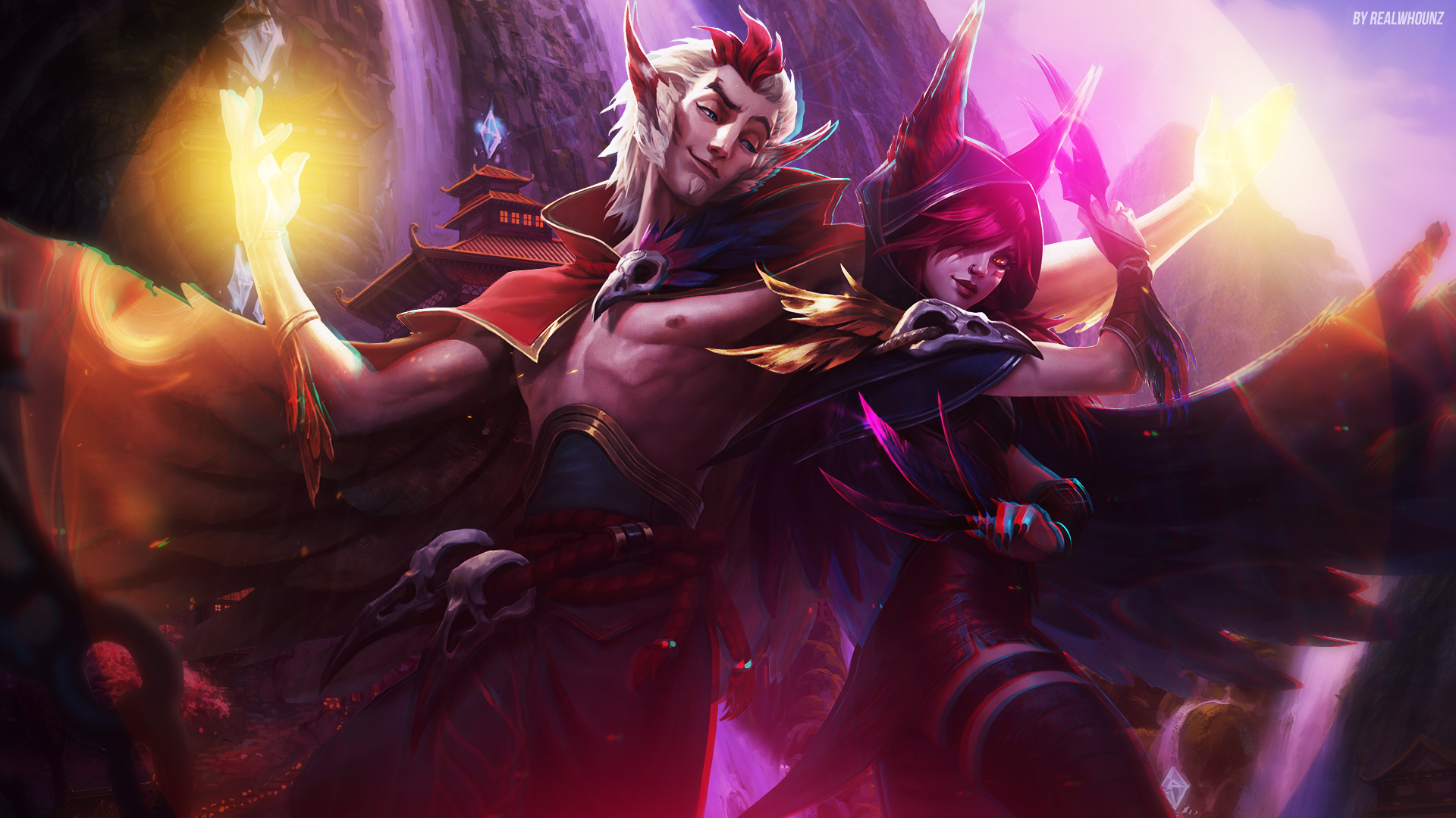 Rakan and Xayah from League of Legends HD Wallpaper