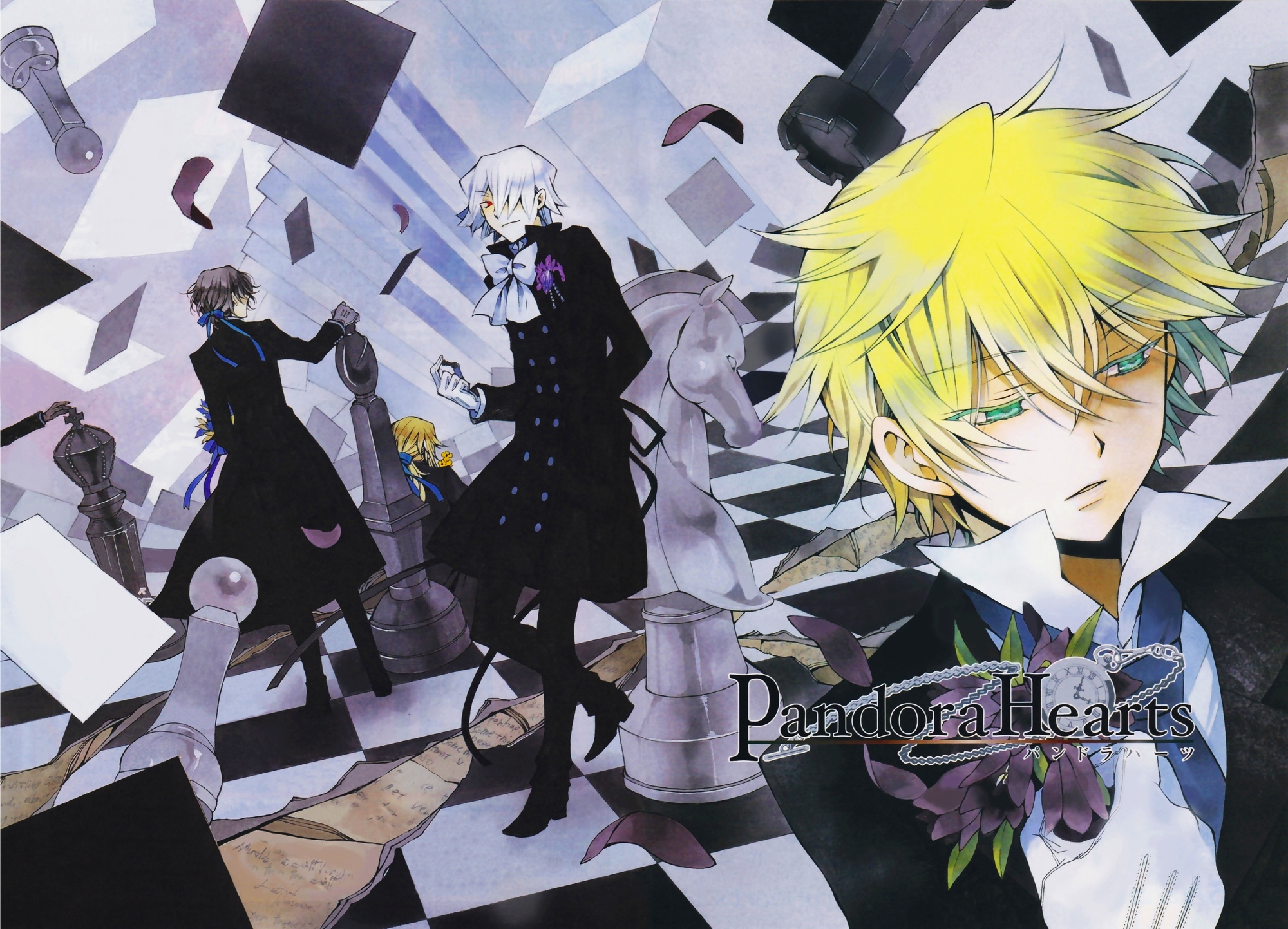 Oz Vessalius and friends in Pandora Hearts HD Wallpaper
