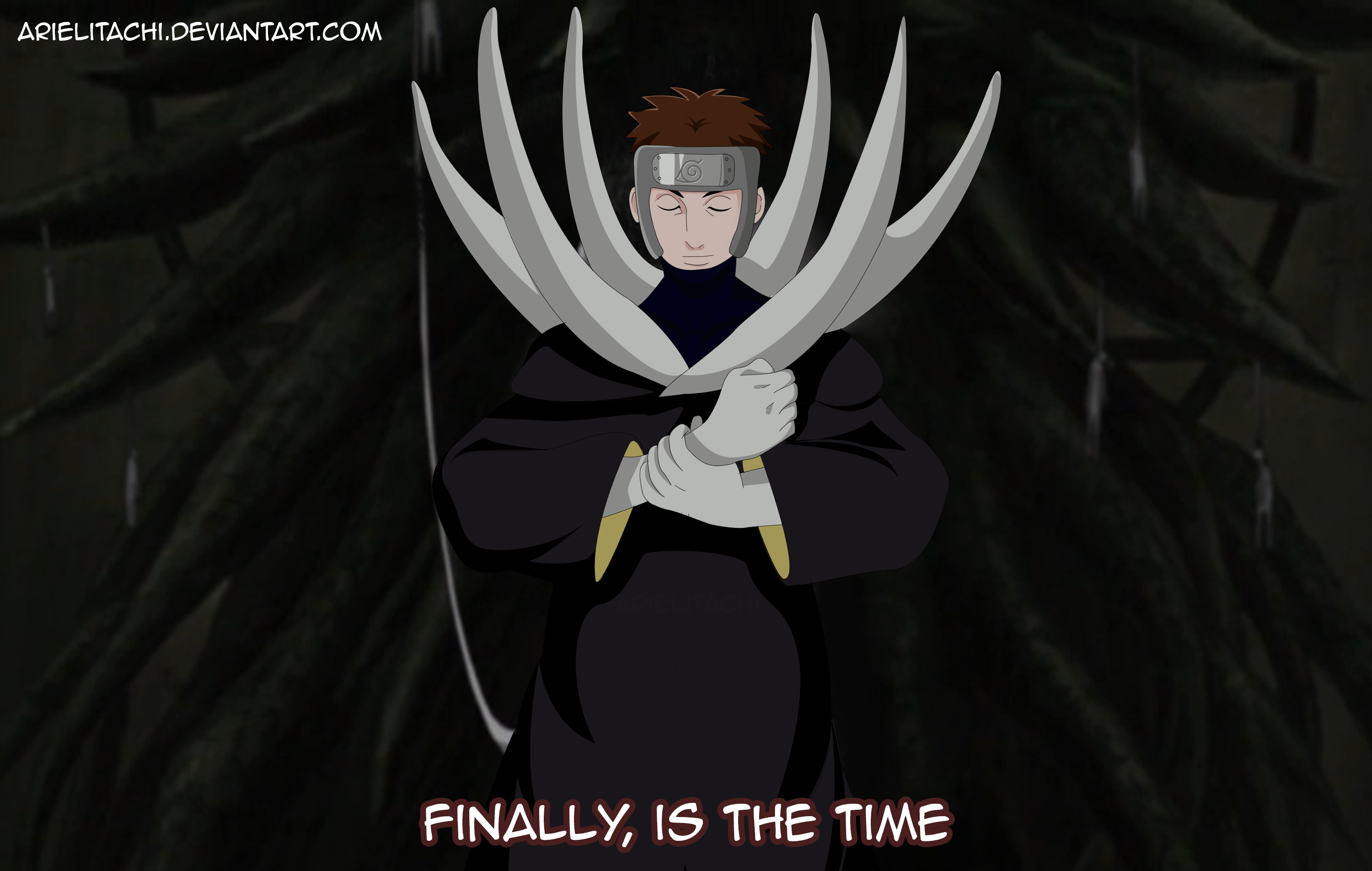 Yamato from Naruto with large white spikes HD Wallpaper