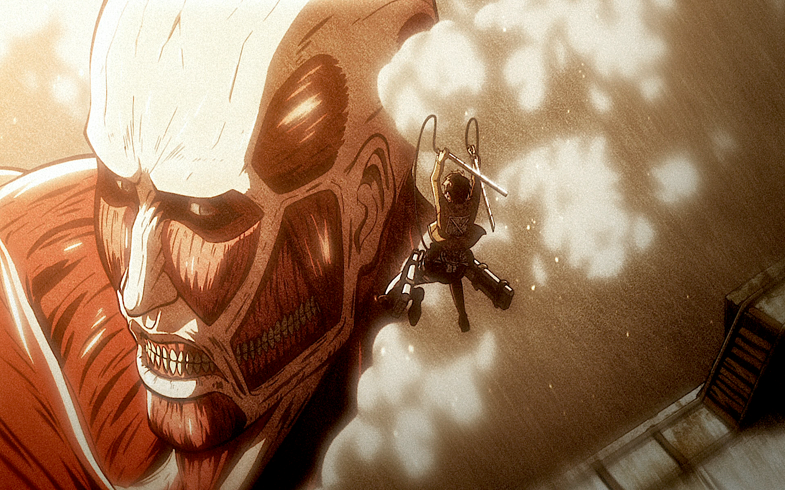 Colossal Titan and Bertolt Hoover from Attack on Titan HD Wallpaper