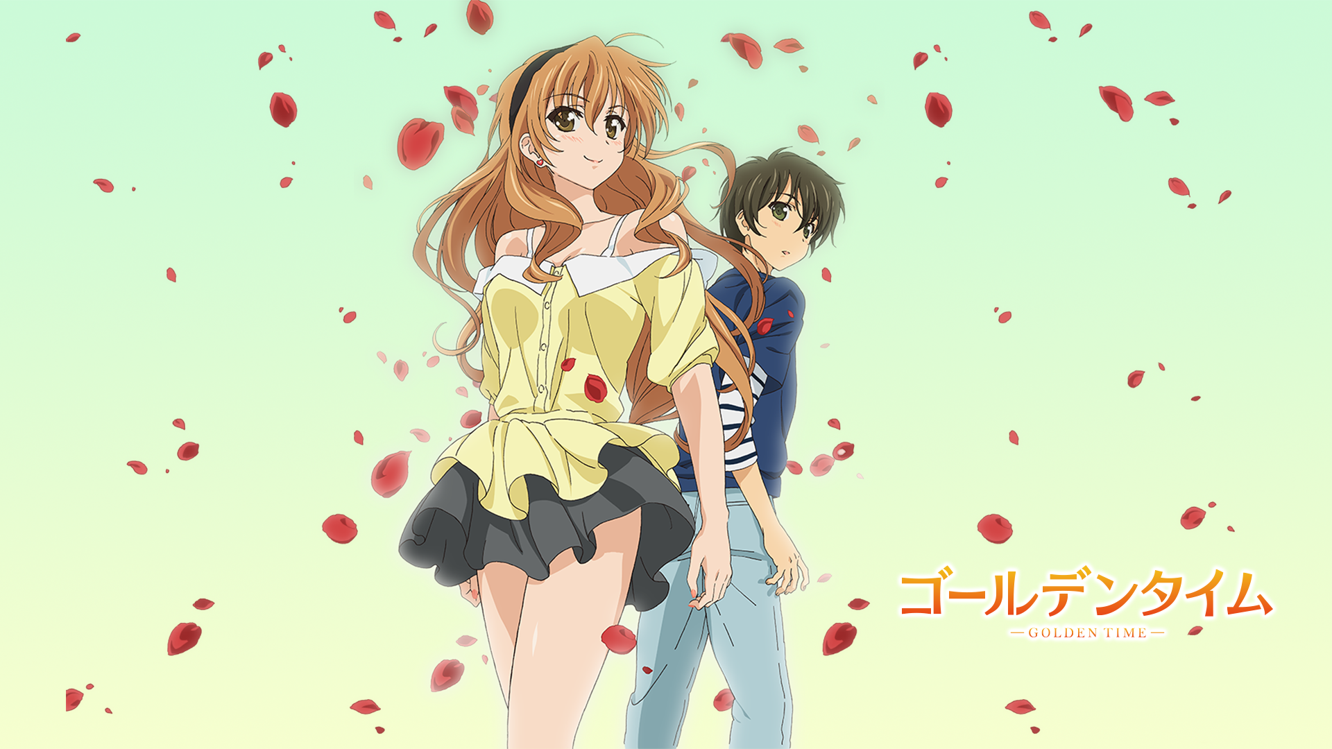 Kaga Kouko and Tada Banri from Golden Time HD Wallpaper