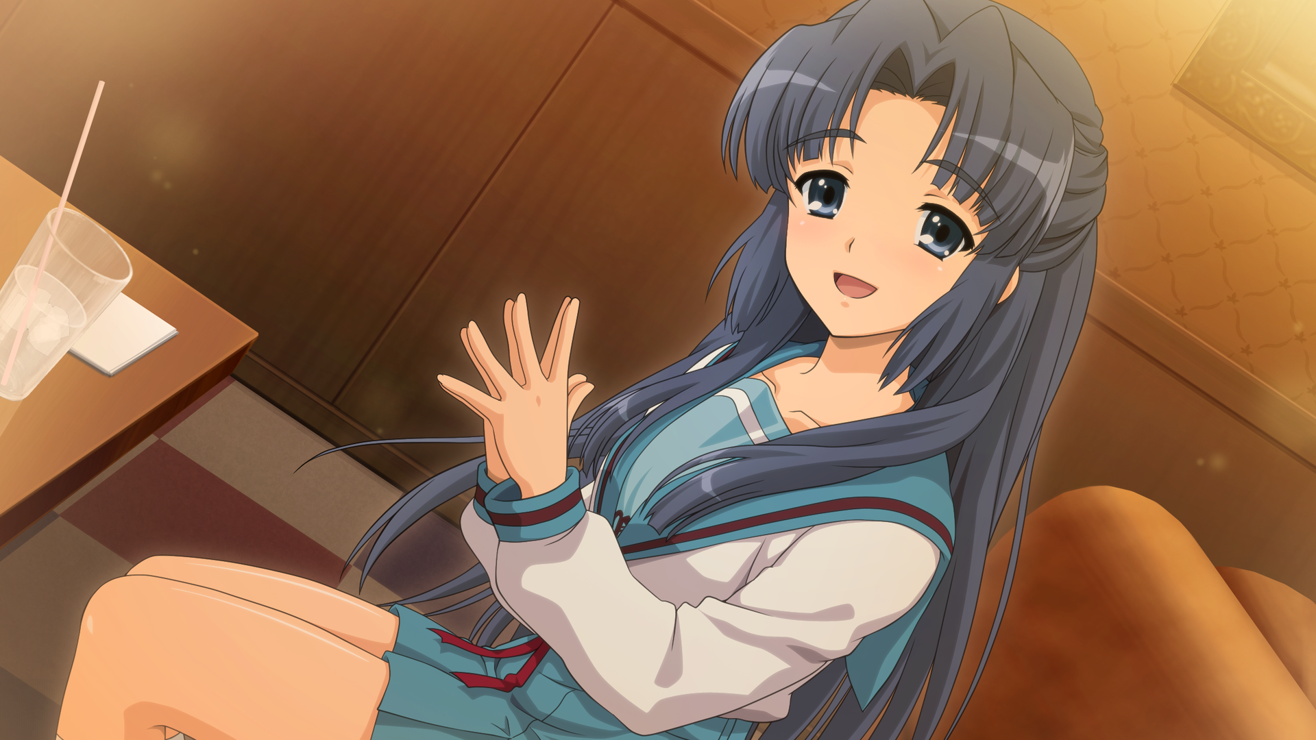 Ryōko Asakura from The Melancholy of Haruhi Suzumiya HD Wallpaper