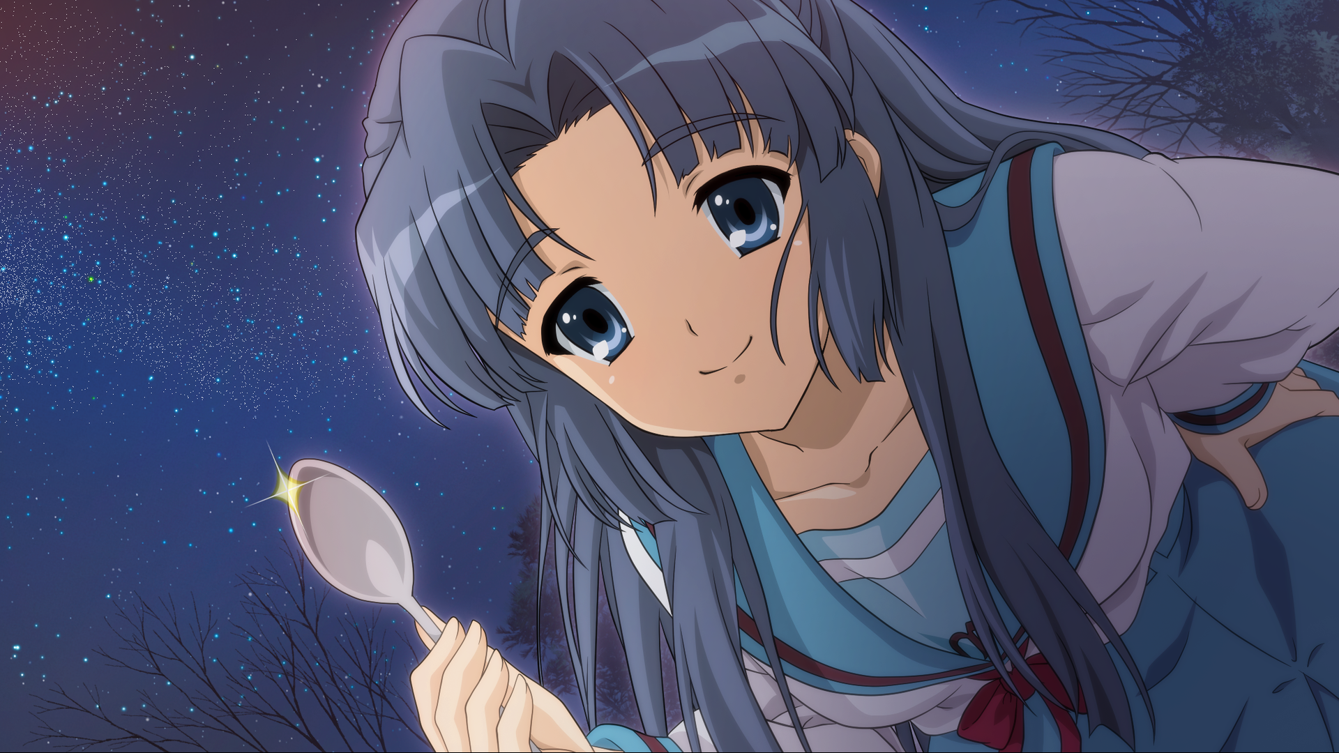 Ryōko Asakura from The Melancholy of Haruhi Suzumiya HD Wallpaper