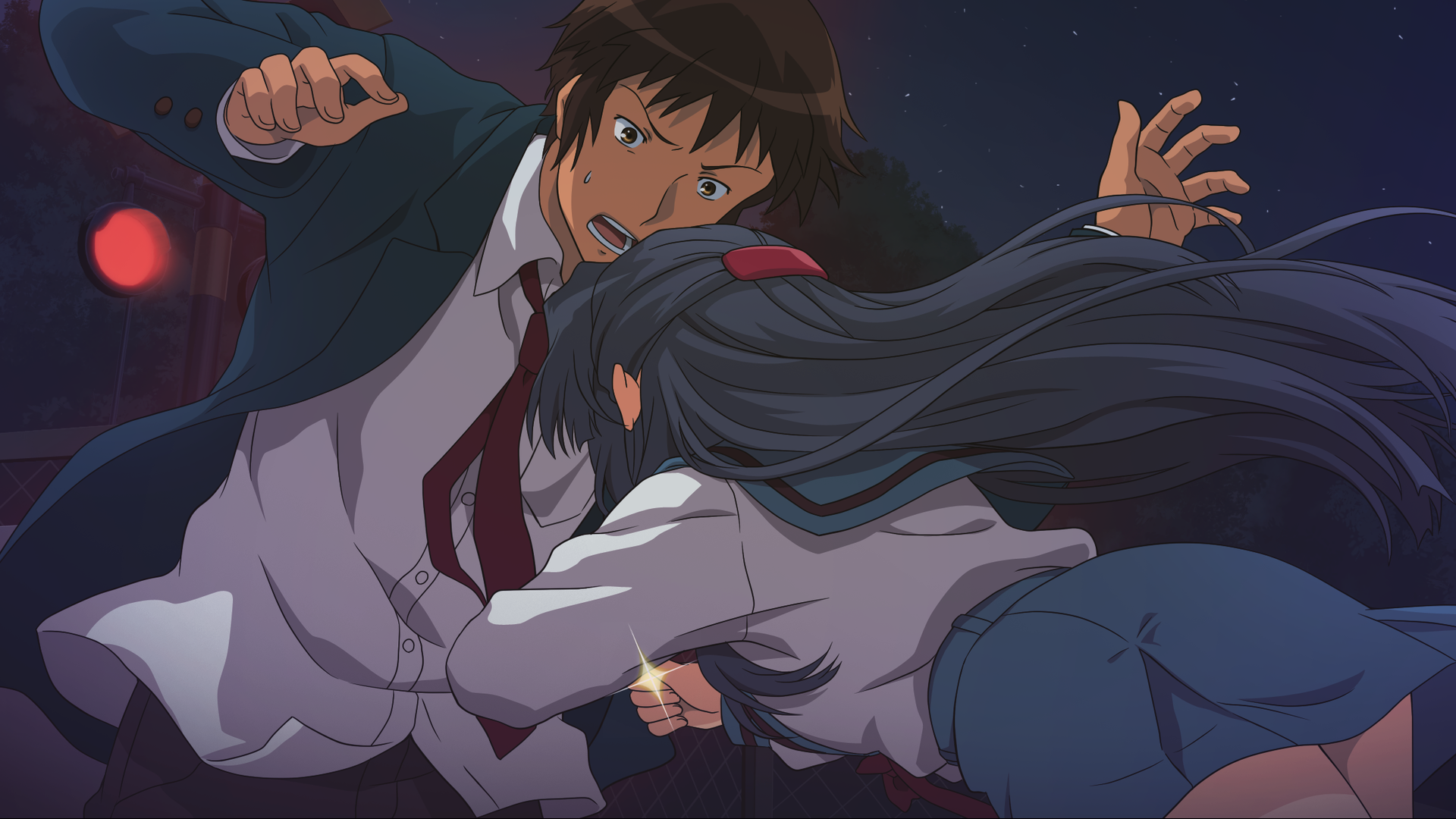 Ryōko Asakura in a struggle HD Wallpaper